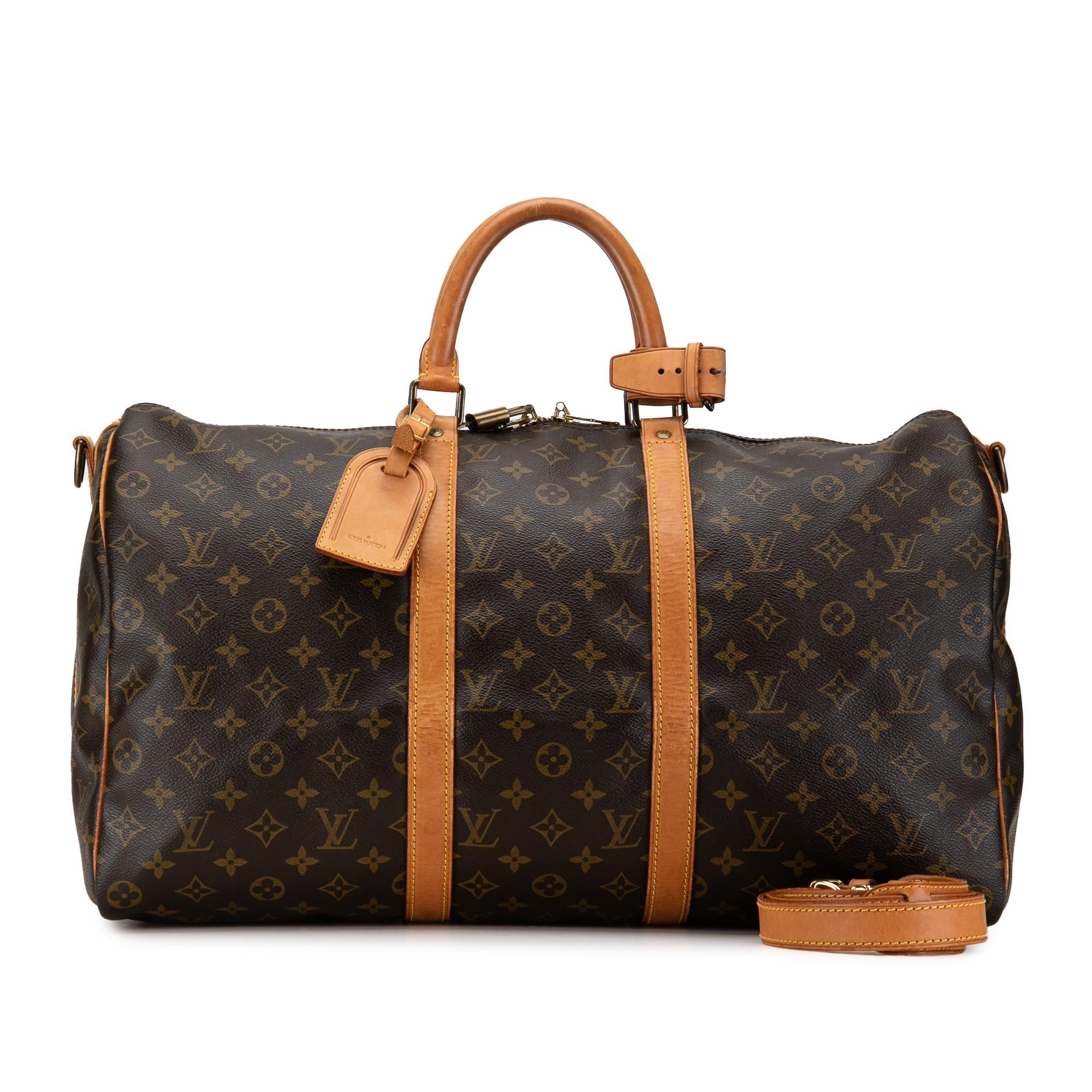 Louis Vuitton Monogram Keepall Bandouliere 50 (SHG-appIPu)