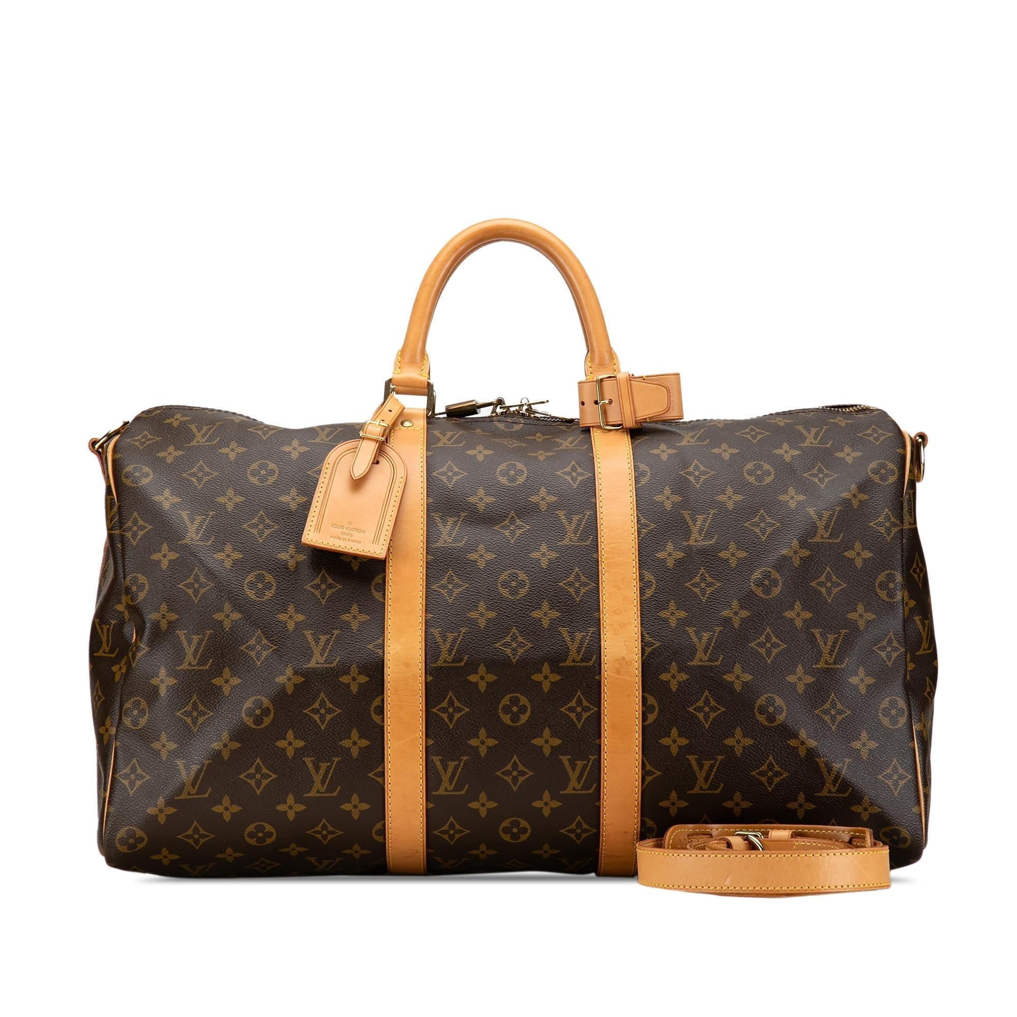 Louis Vuitton Monogram Keepall Bandouliere 50 (SHG-5Iwaz9)