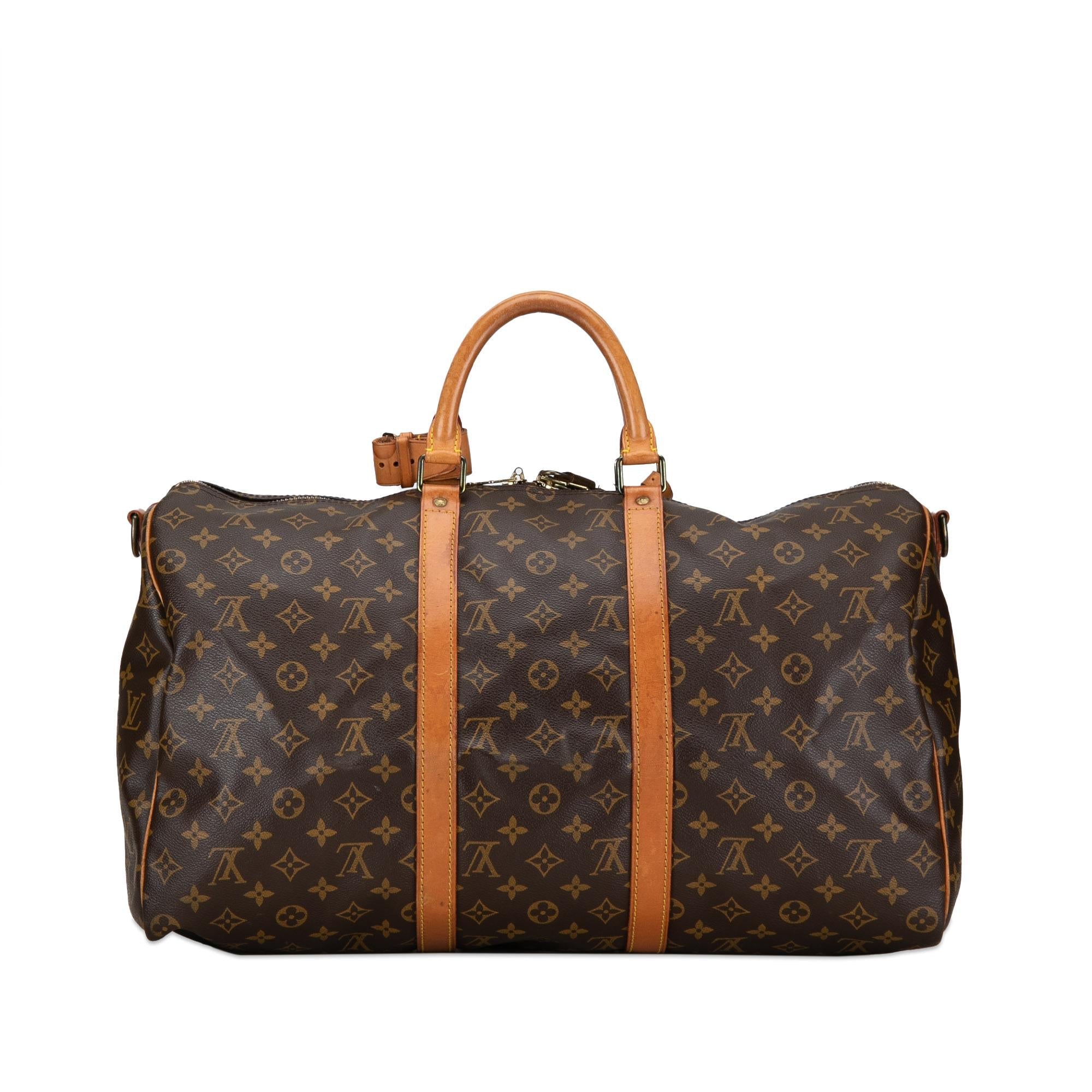 Louis Vuitton Monogram Keepall Bandouliere 50 (SHG-Wk8v7Z)
