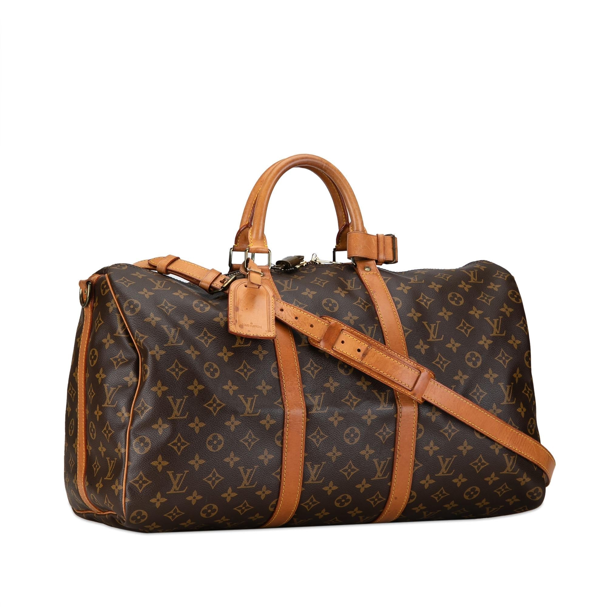 Louis Vuitton Monogram Keepall Bandouliere 50 (SHG-Wk8v7Z)
