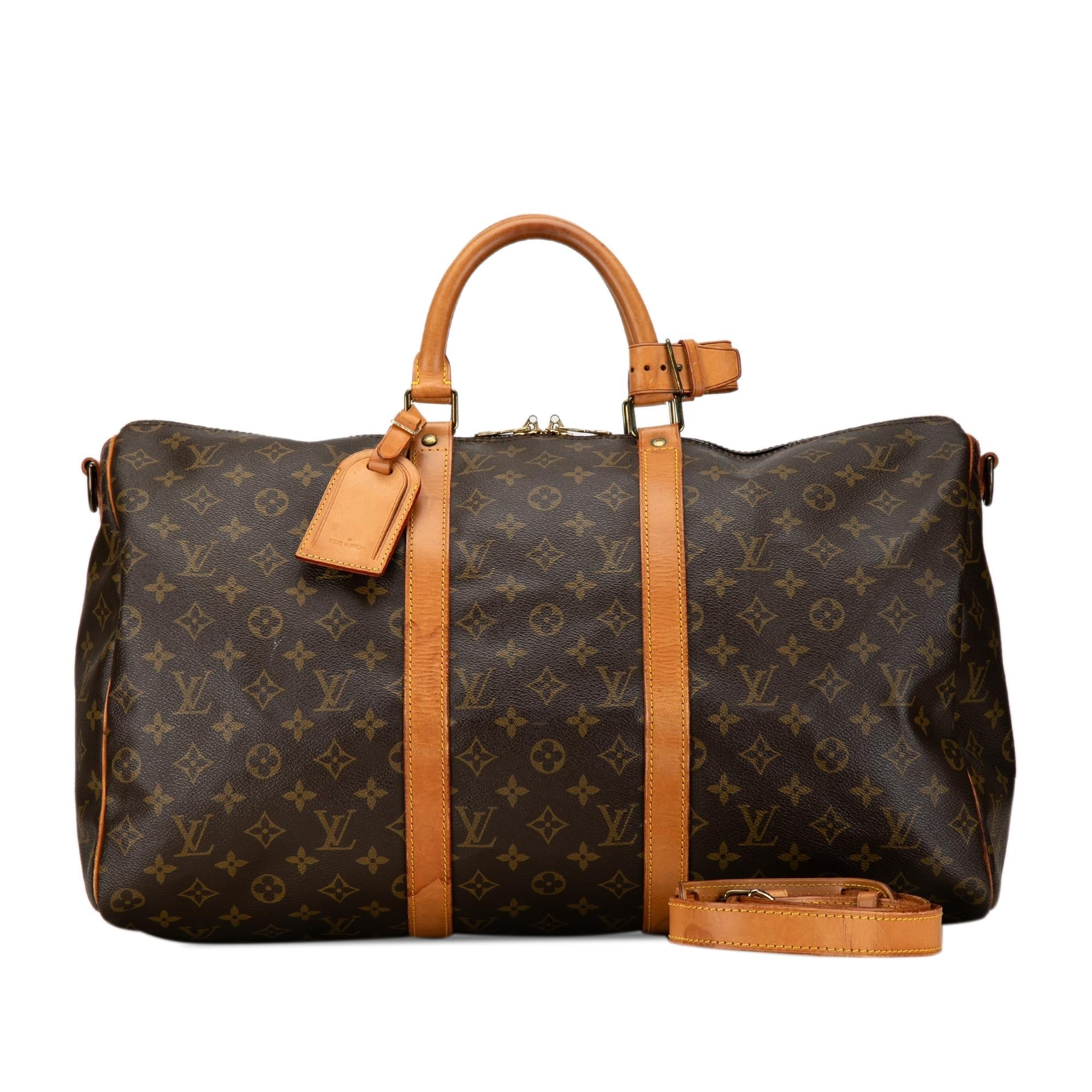 Louis Vuitton Monogram Keepall Bandouliere 50 (SHG-Imf0vh)