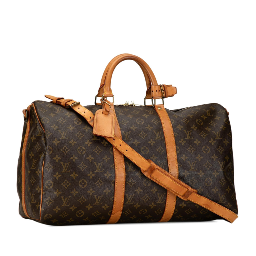 Louis Vuitton Monogram Keepall Bandouliere 50 (SHG-Imf0vh)