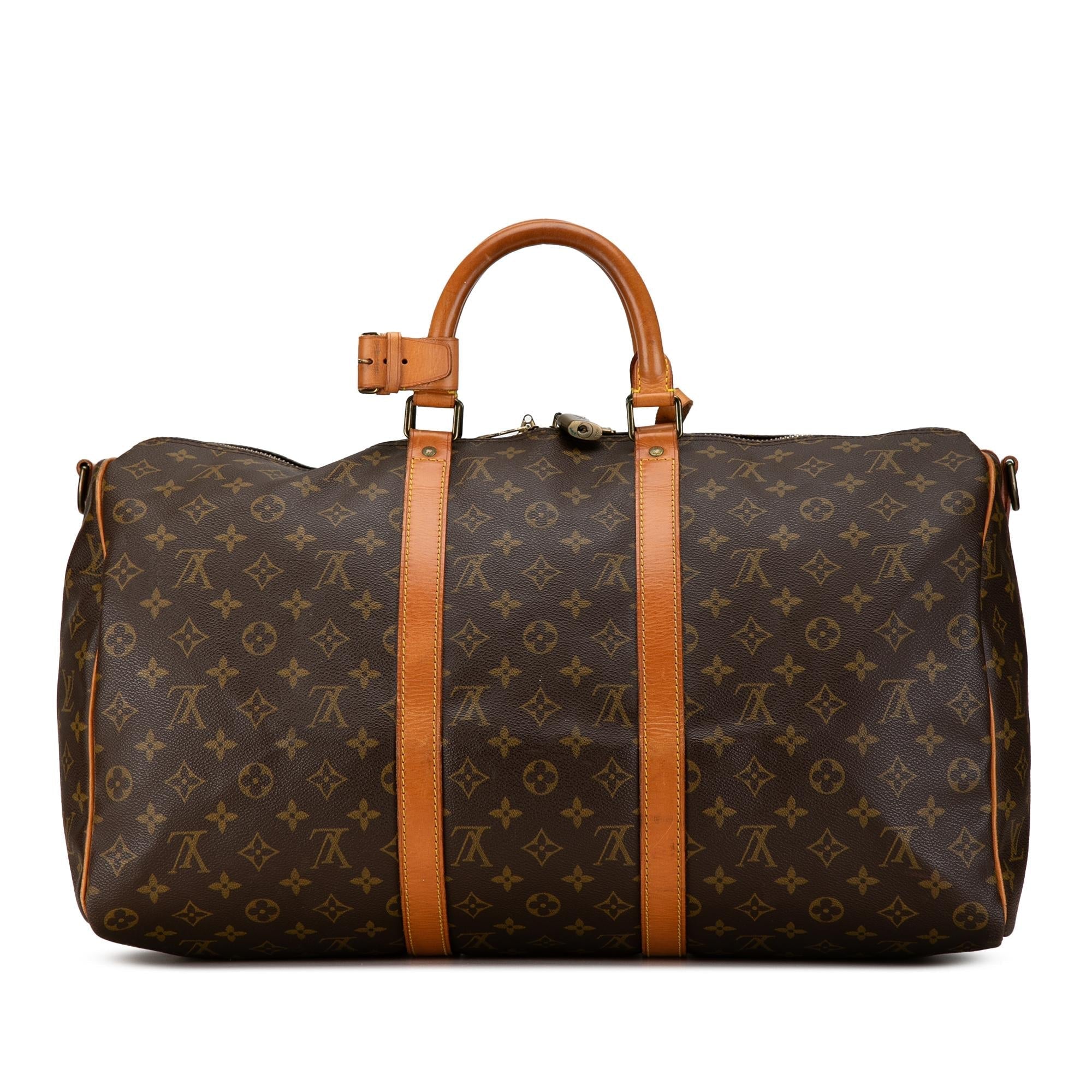 Louis Vuitton Monogram Keepall Bandouliere 50 (SHG-Bge38C)