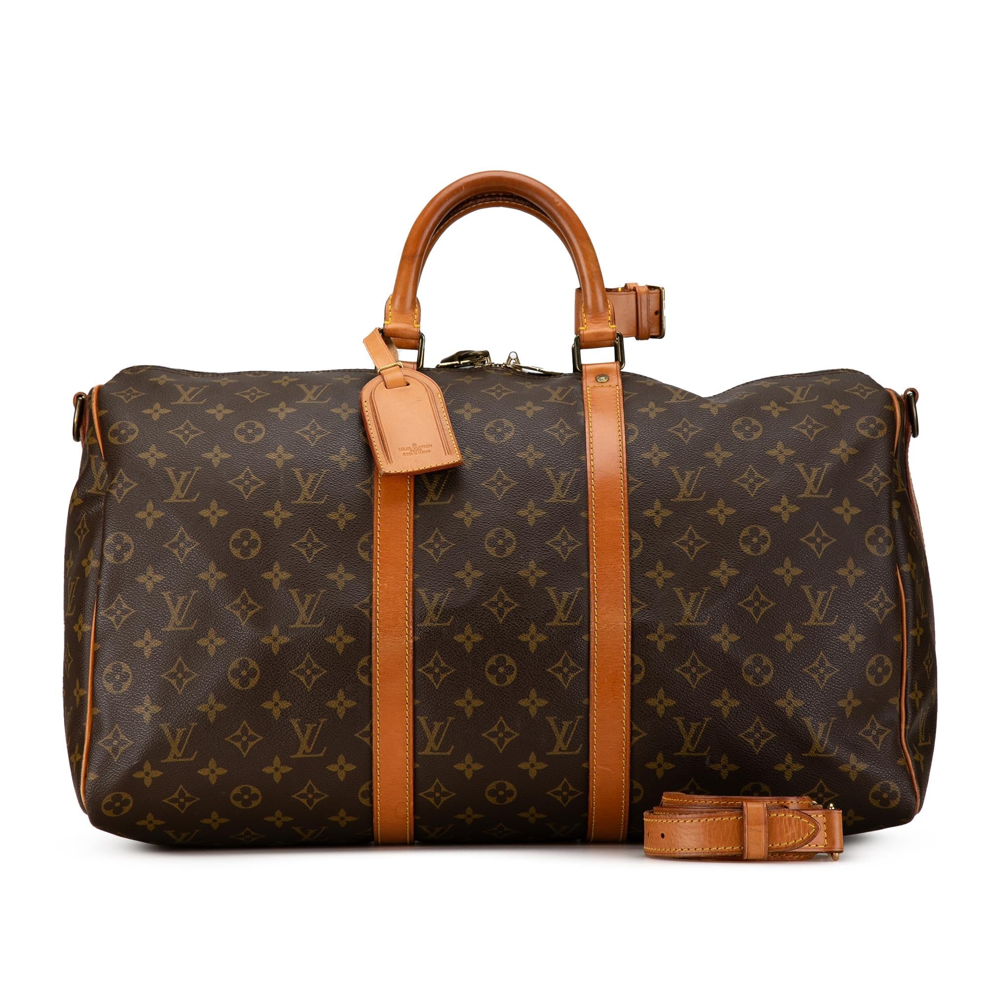 Louis Vuitton Monogram Keepall Bandouliere 50 (SHG-Bge38C)