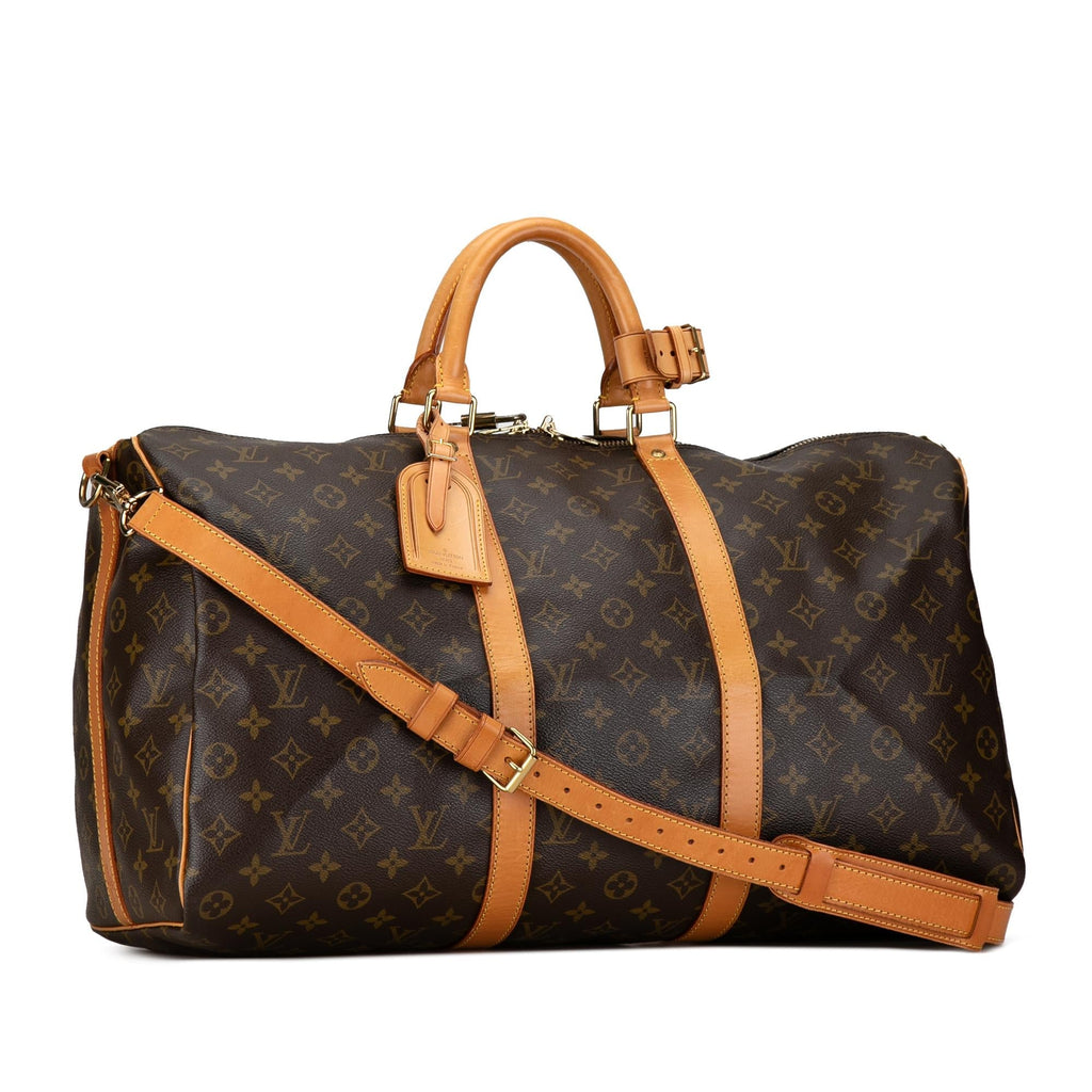 Louis Vuitton Monogram Keepall Bandouliere 50 (SHG-rVcMqg)