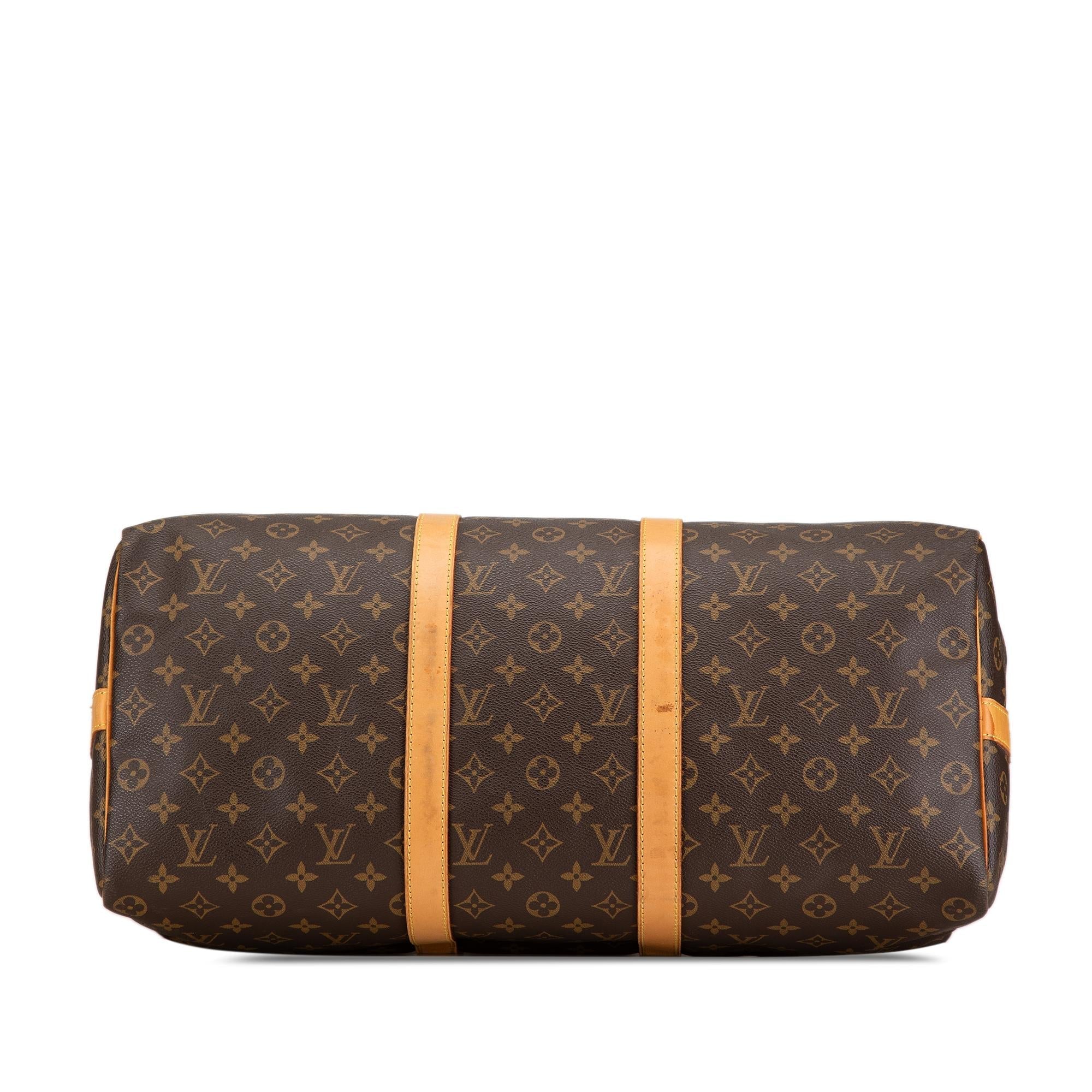Louis Vuitton Monogram Keepall Bandouliere 50 (SHG-vjzW34)