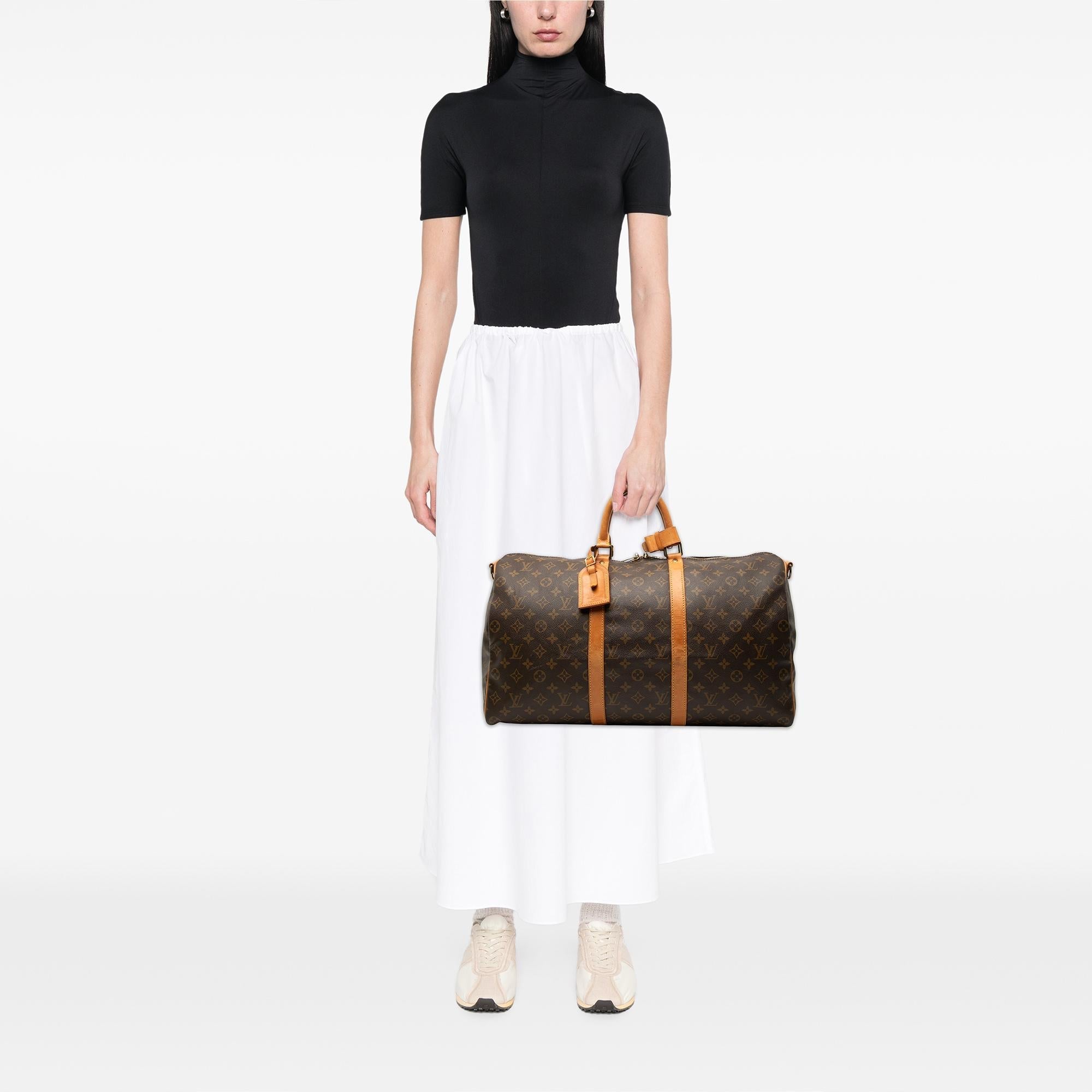 Louis Vuitton Monogram Keepall Bandouliere 50