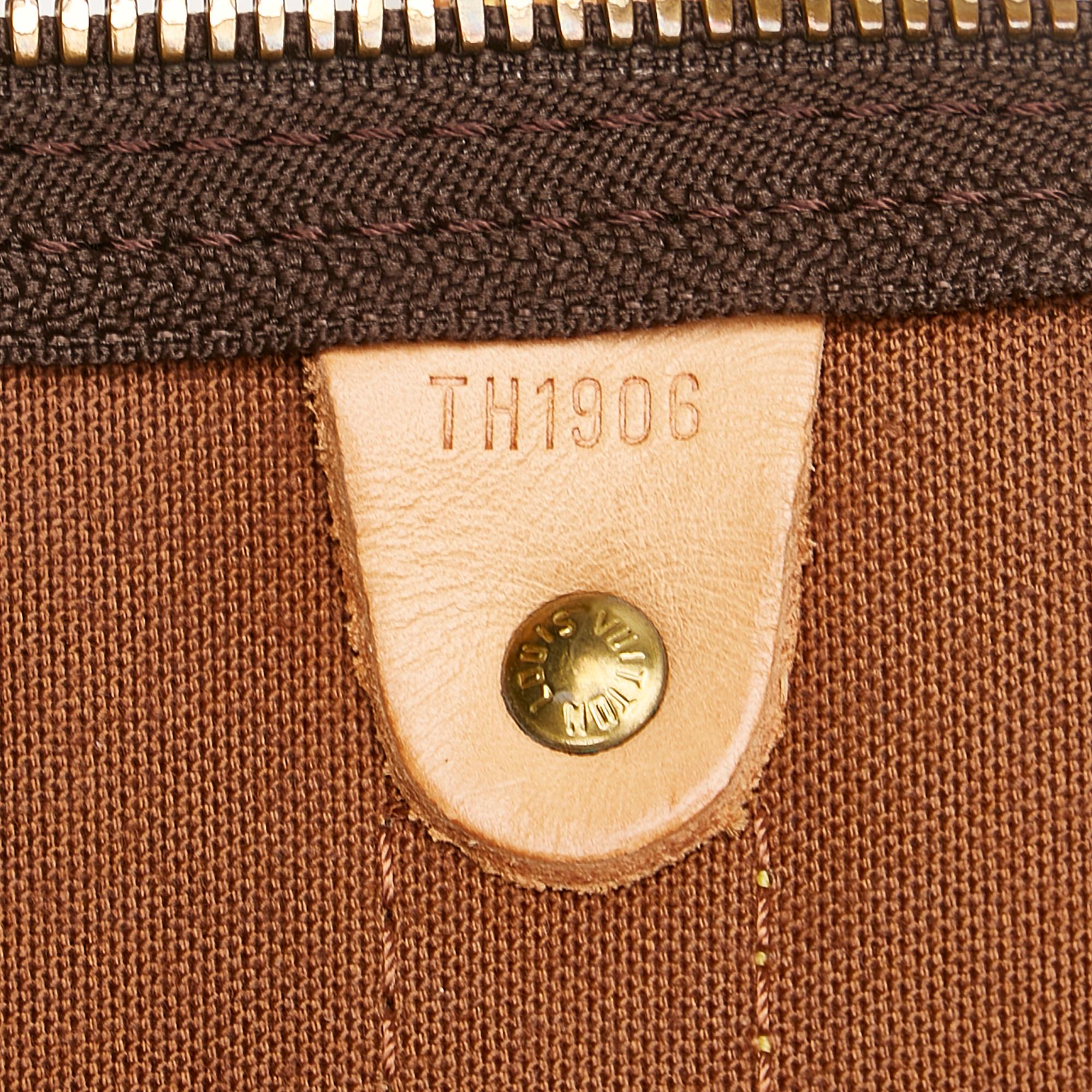 Louis Vuitton Monogram Keepall Bandouliere 55 (SHG-34911)