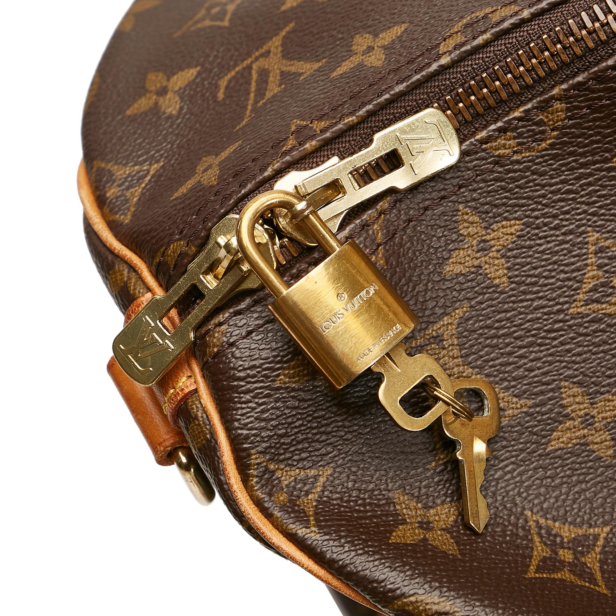 Louis Vuitton Monogram Keepall Bandouliere 55 (SHG-35667)