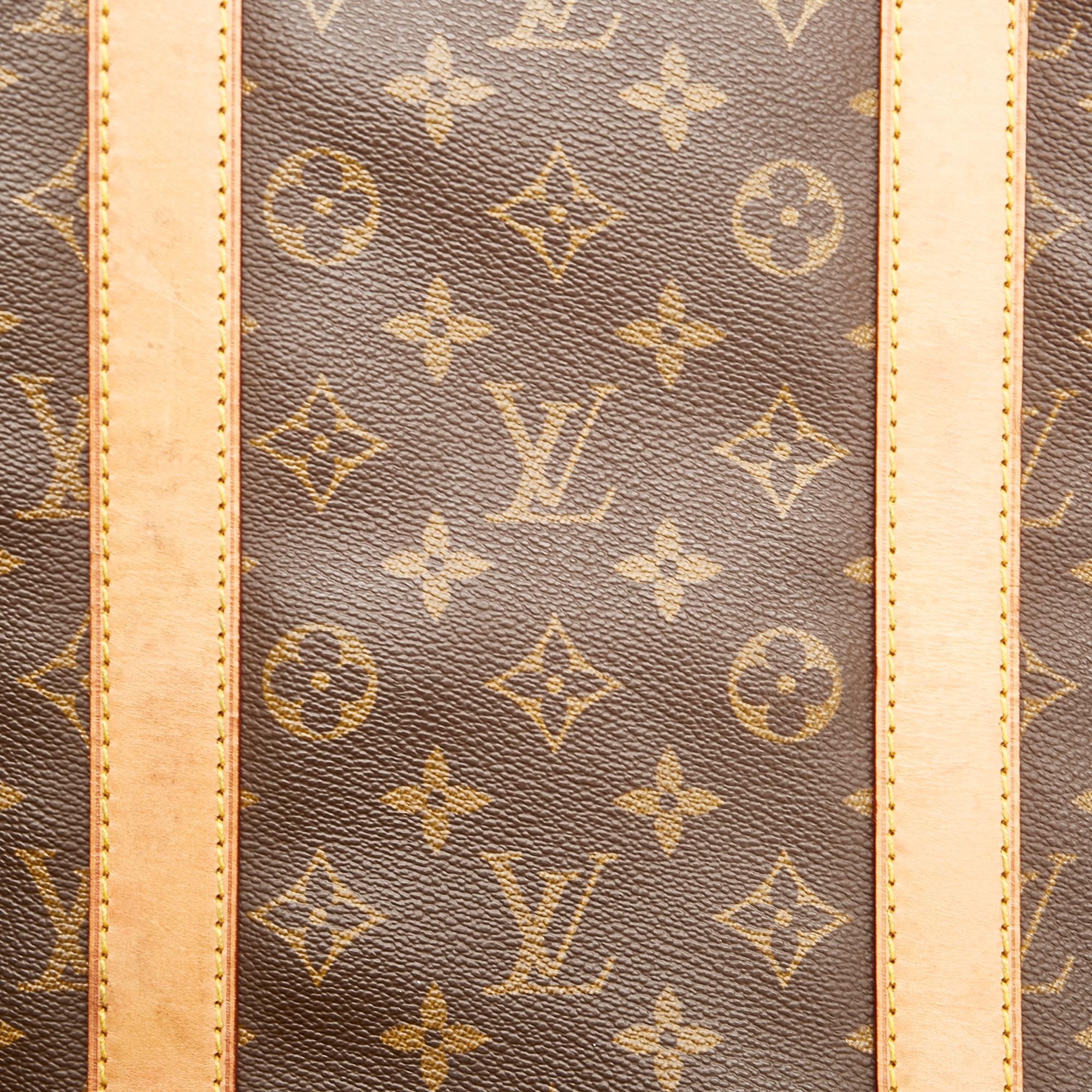 Louis Vuitton Monogram Keepall Bandouliere 55 (SHG-35784)