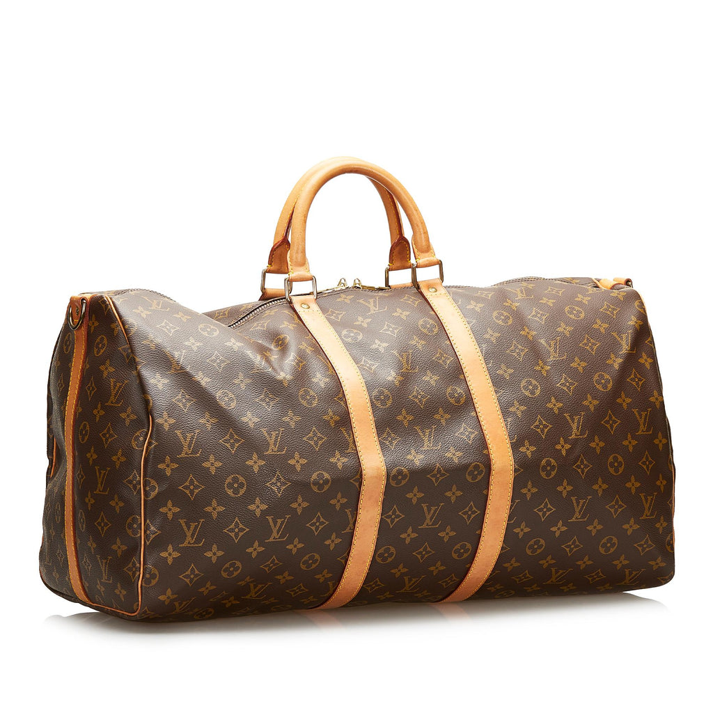 Louis Vuitton Monogram Keepall Bandouliere 55 (SHG-35784)