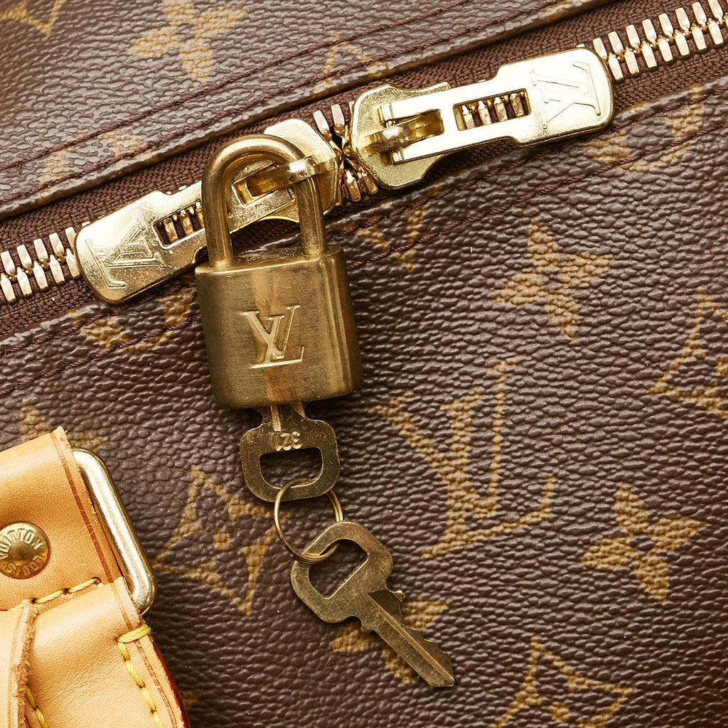Louis Vuitton Monogram Keepall Bandouliere 55 (SHG-35829)