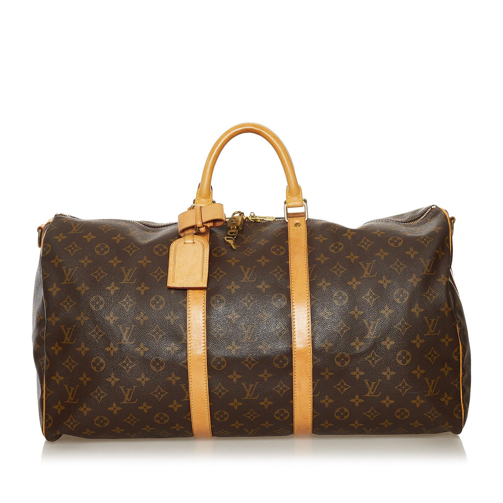 Louis Vuitton Monogram Keepall Bandouliere 55 (SHG-35829)