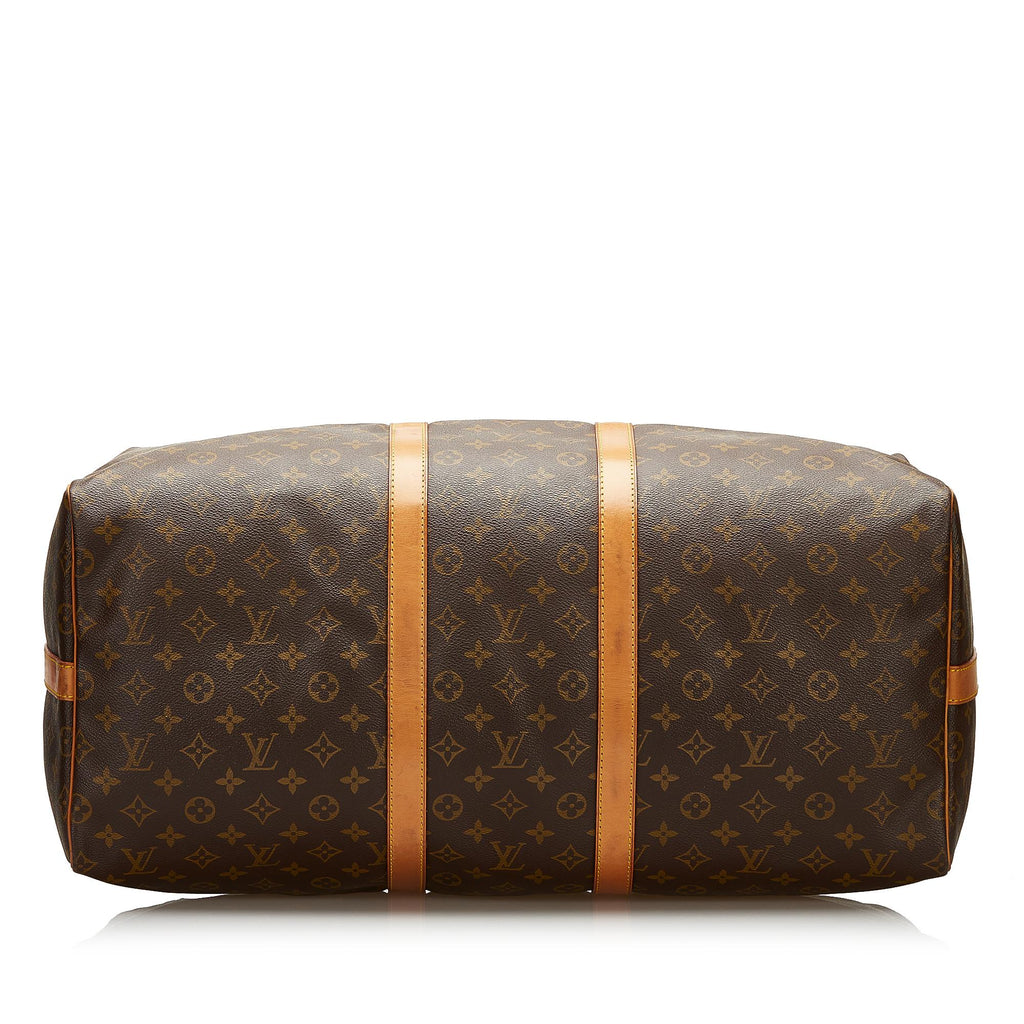 Louis Vuitton Monogram Keepall Bandouliere 55 (SHG-35915)