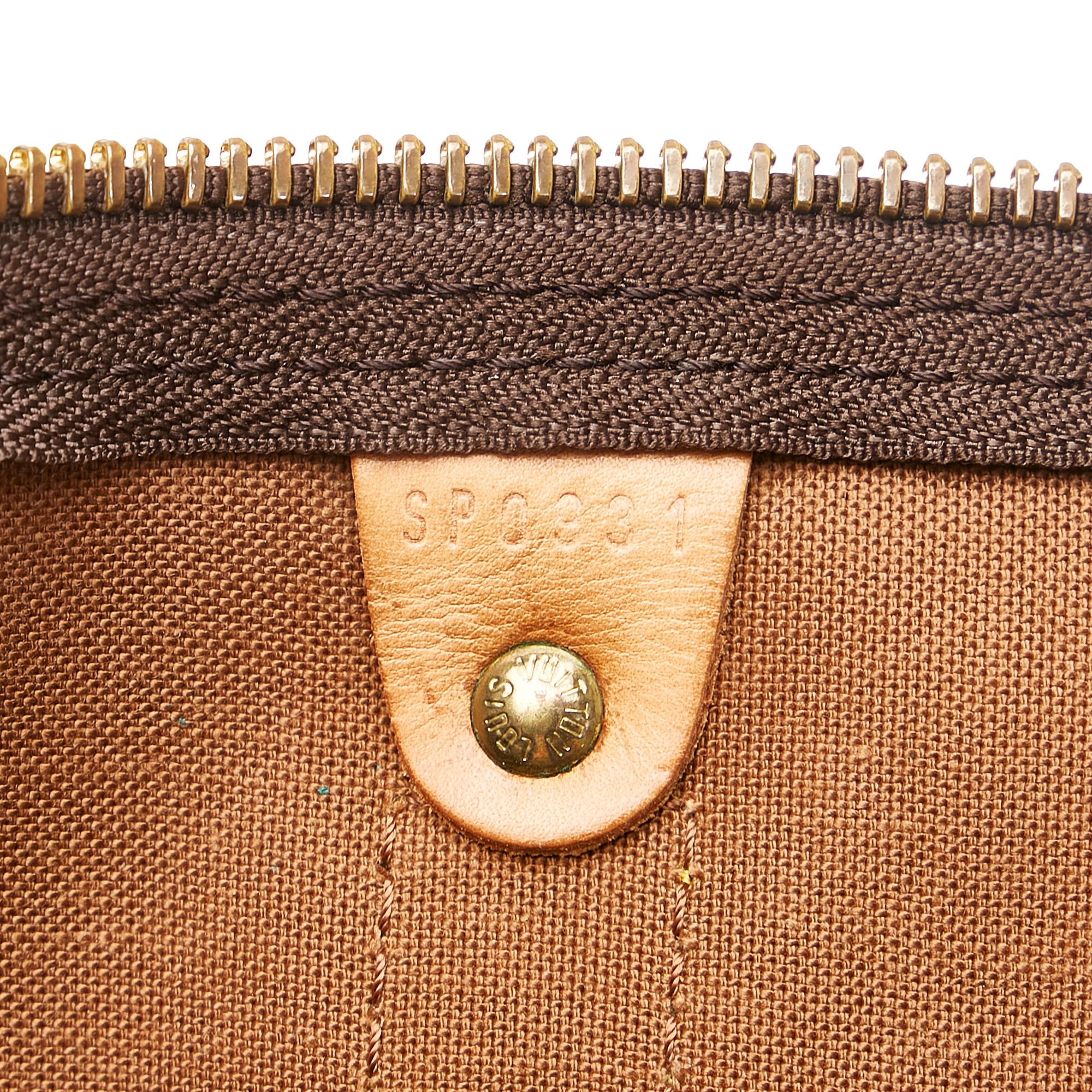 Louis Vuitton Monogram Keepall Bandouliere 55 (SHG-35915)