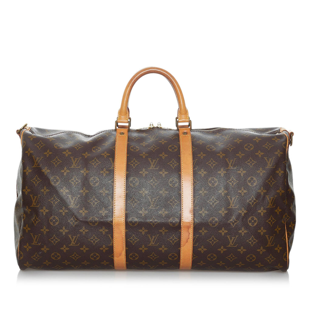 Louis Vuitton Monogram Keepall Bandouliere 55 (SHG-35836)