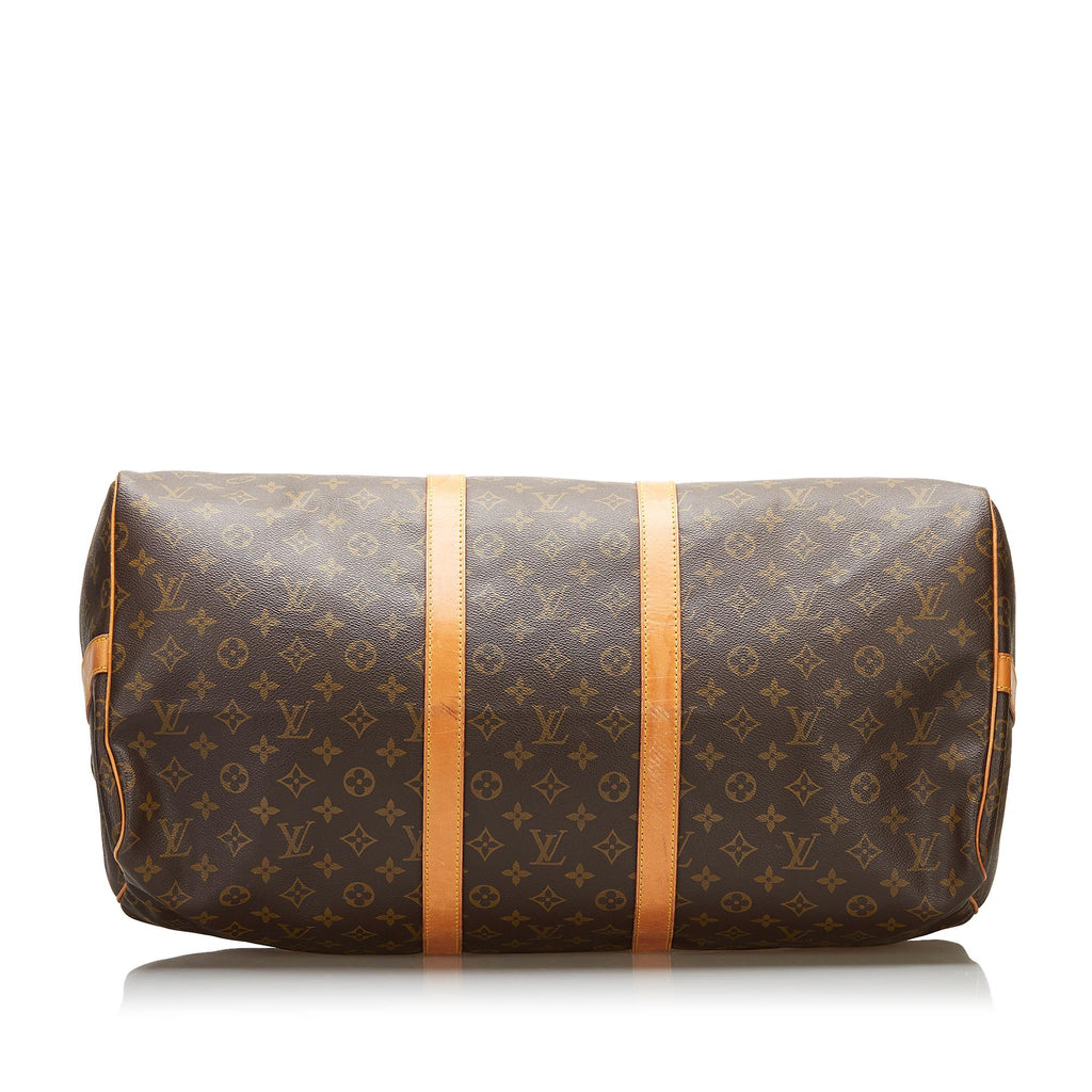 Louis Vuitton Monogram Keepall Bandouliere 55 (SHG-36269)