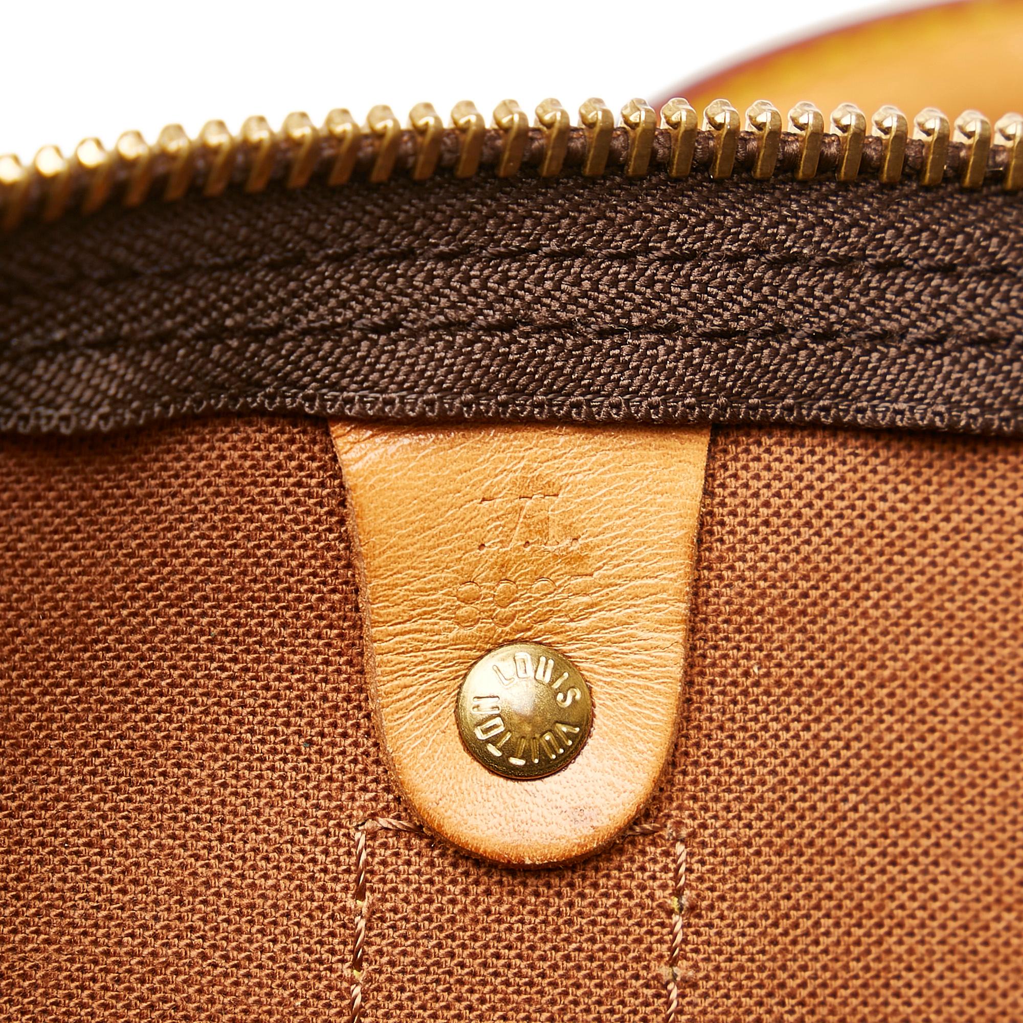Louis Vuitton Monogram Keepall Bandouliere 55 (SHG-36269)