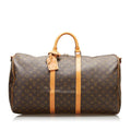 Louis Vuitton Monogram Keepall Bandouliere 55 (SHG-36269)