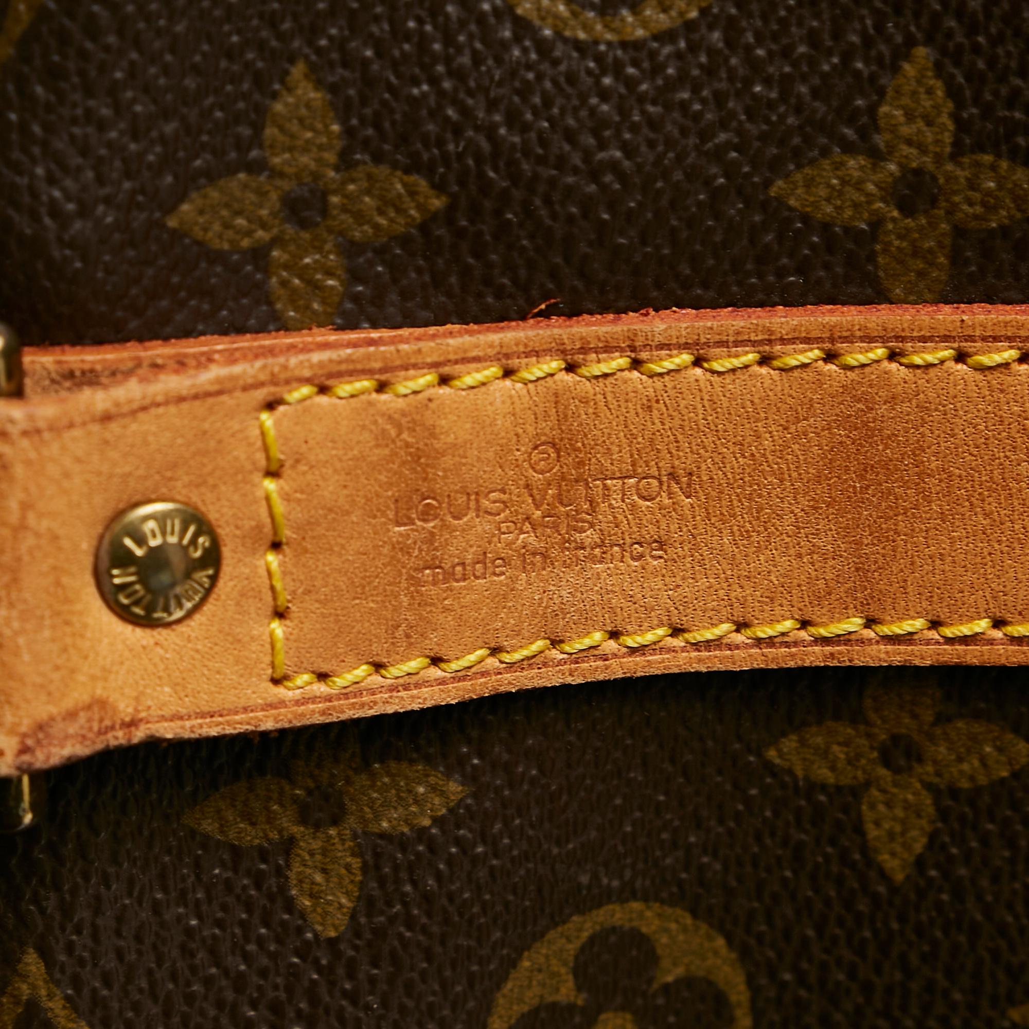 Louis Vuitton Monogram Keepall Bandouliere 55 (SHG-36269)