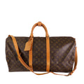 Louis Vuitton Monogram Keepall Bandouliere 55 (SHG-36358)