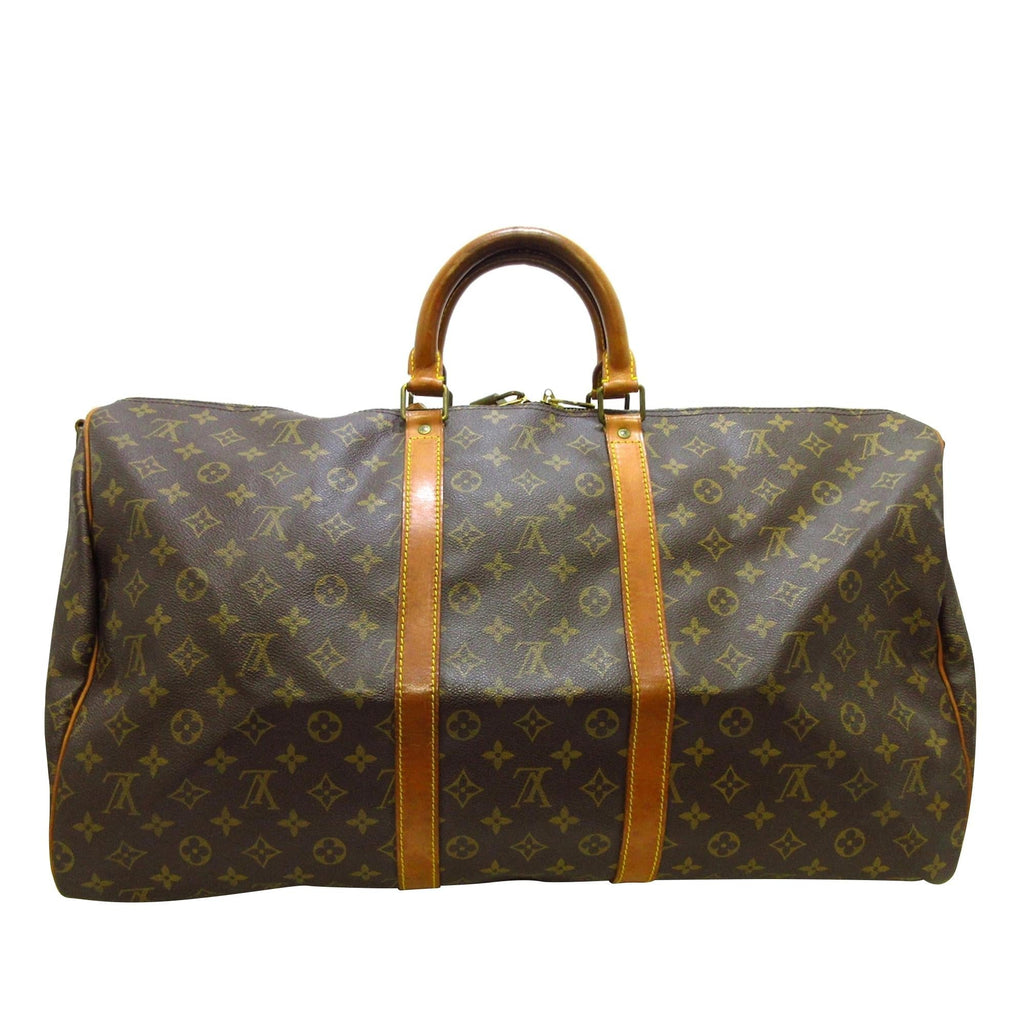 Louis Vuitton Monogram Keepall Bandouliere 55 (SHG-36478)