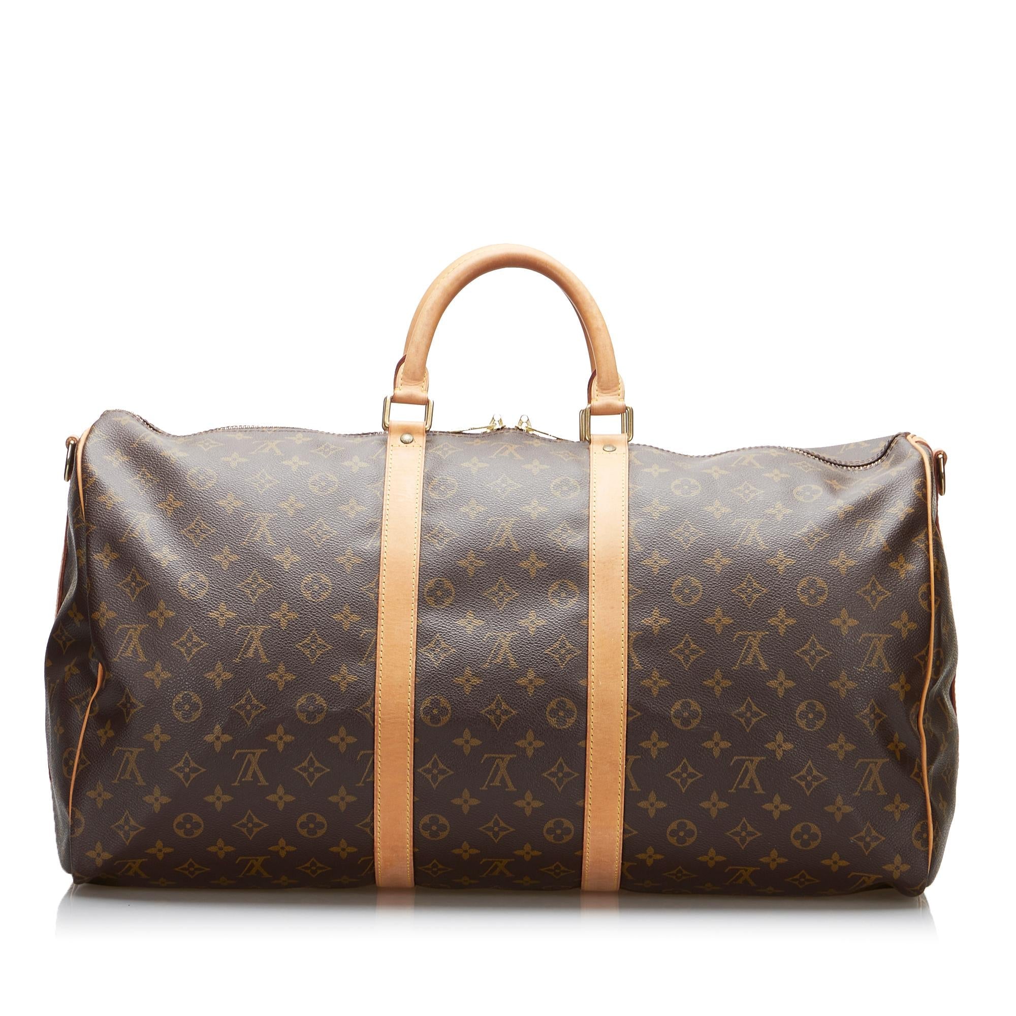 Louis Vuitton Monogram Keepall Bandouliere 55 (SHG-c8L9T8)