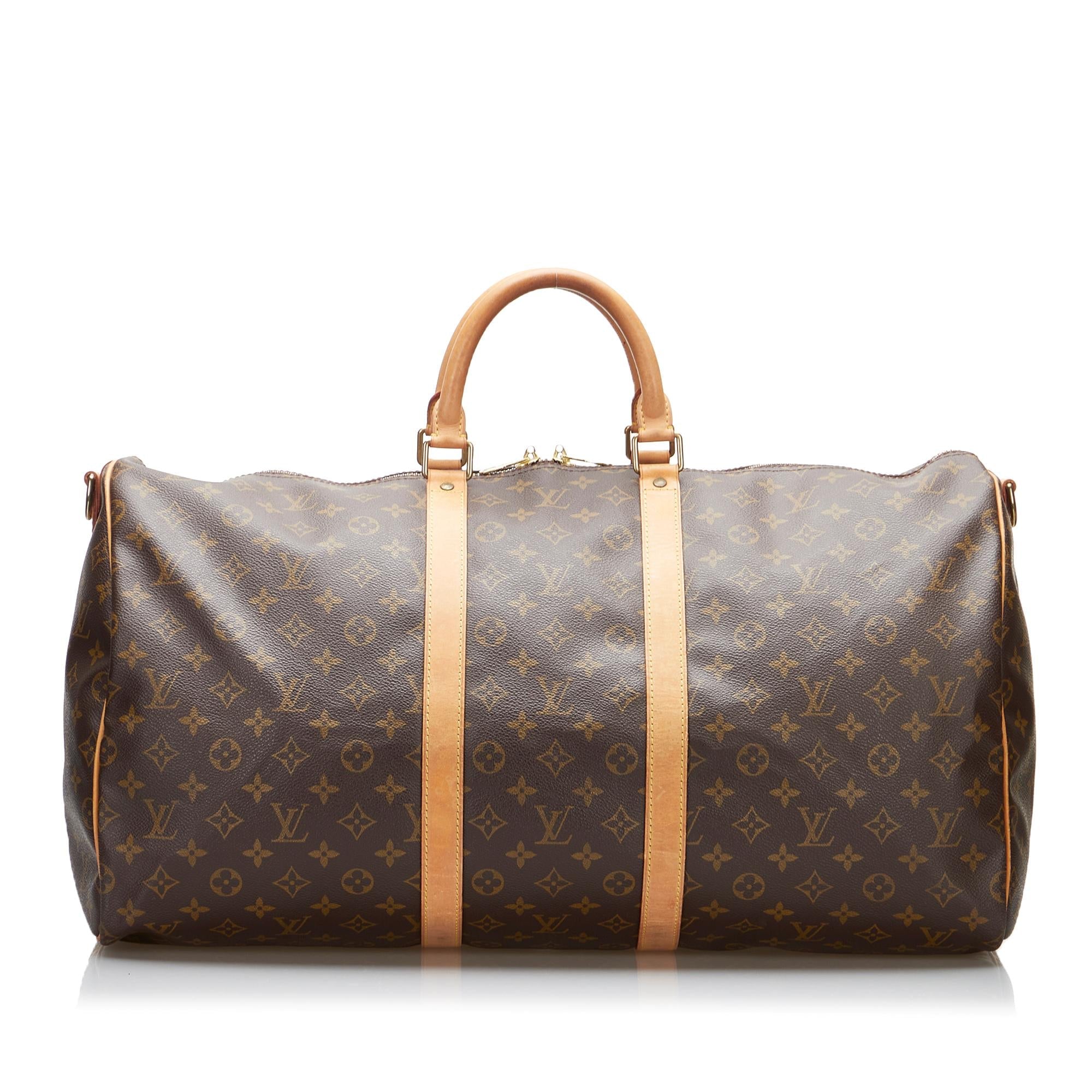 Louis Vuitton Monogram Keepall Bandouliere 55 (SHG-c8L9T8)