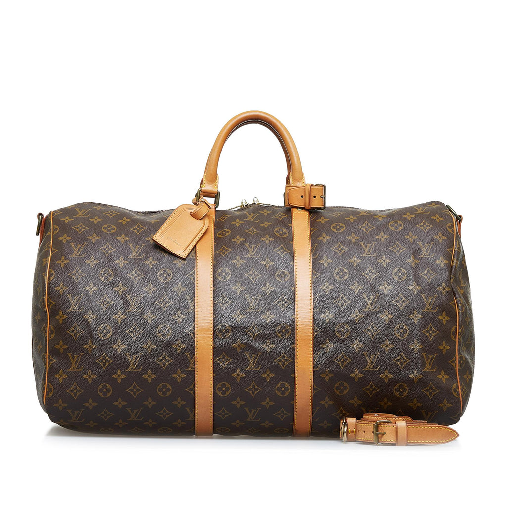 Louis Vuitton Monogram Keepall Bandouliere 55 (SHG-rXqYWS)