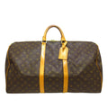 Louis Vuitton Monogram Keepall Bandouliere 55 (SHG-vcrN3F)