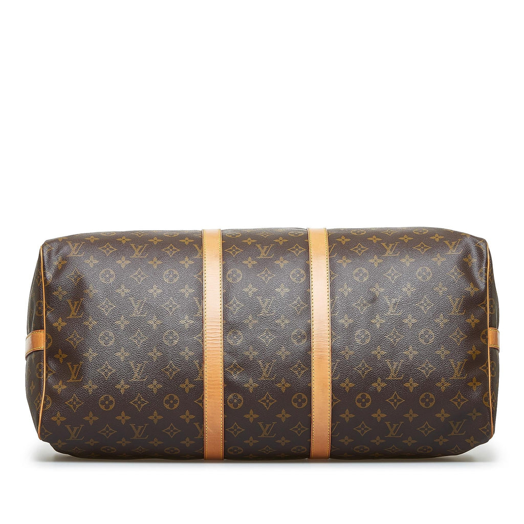 Louis Vuitton Monogram Keepall Bandouliere 55 (SHG-2Y842B)