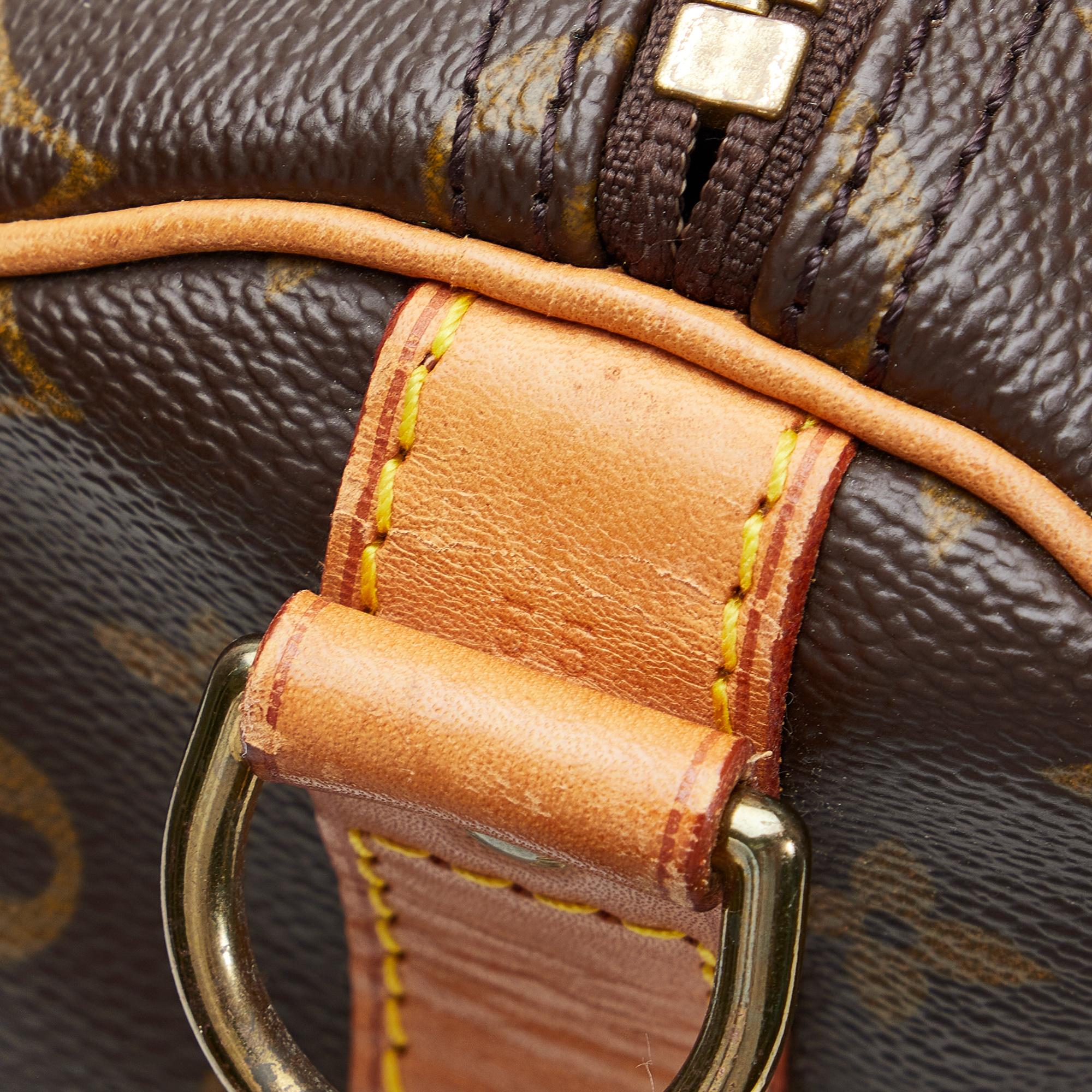 Louis Vuitton Monogram Keepall Bandouliere 55 (SHG-2Y842B)