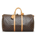 Louis Vuitton Monogram Keepall Bandouliere 55 (SHG-2Y842B)