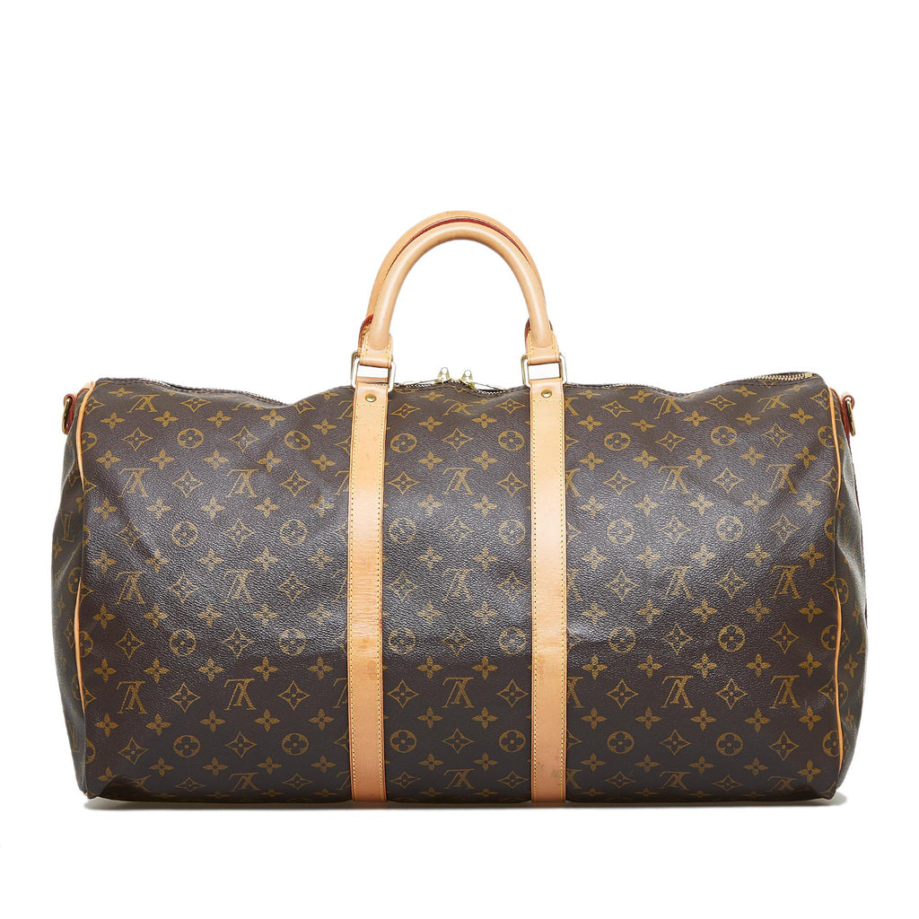 Louis Vuitton Monogram Keepall Bandouliere 55 (SHG-SAmJct)