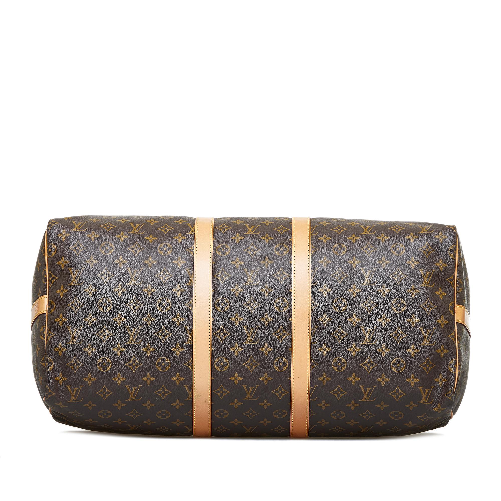 Louis Vuitton Monogram Keepall Bandouliere 55 (SHG-SAmJct)