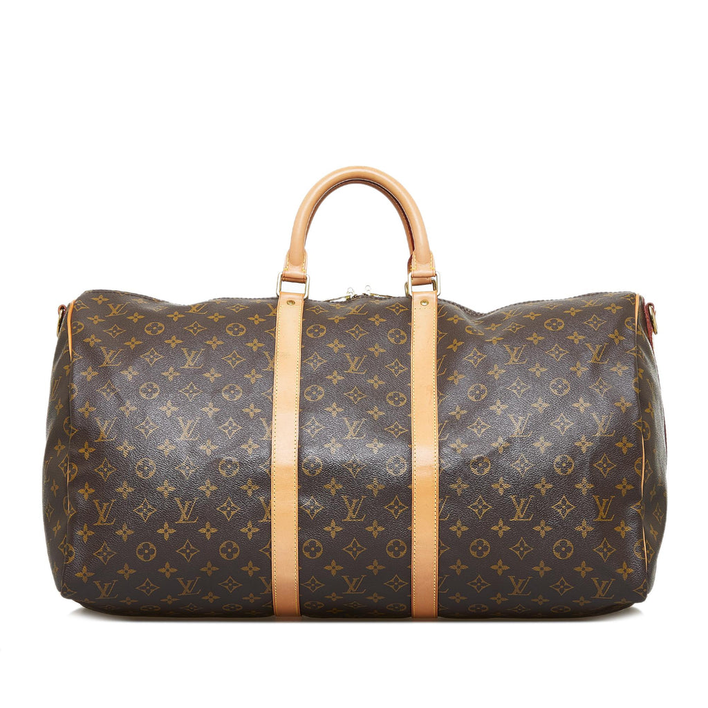 Louis Vuitton Monogram Keepall Bandouliere 55 (SHG-SAmJct)