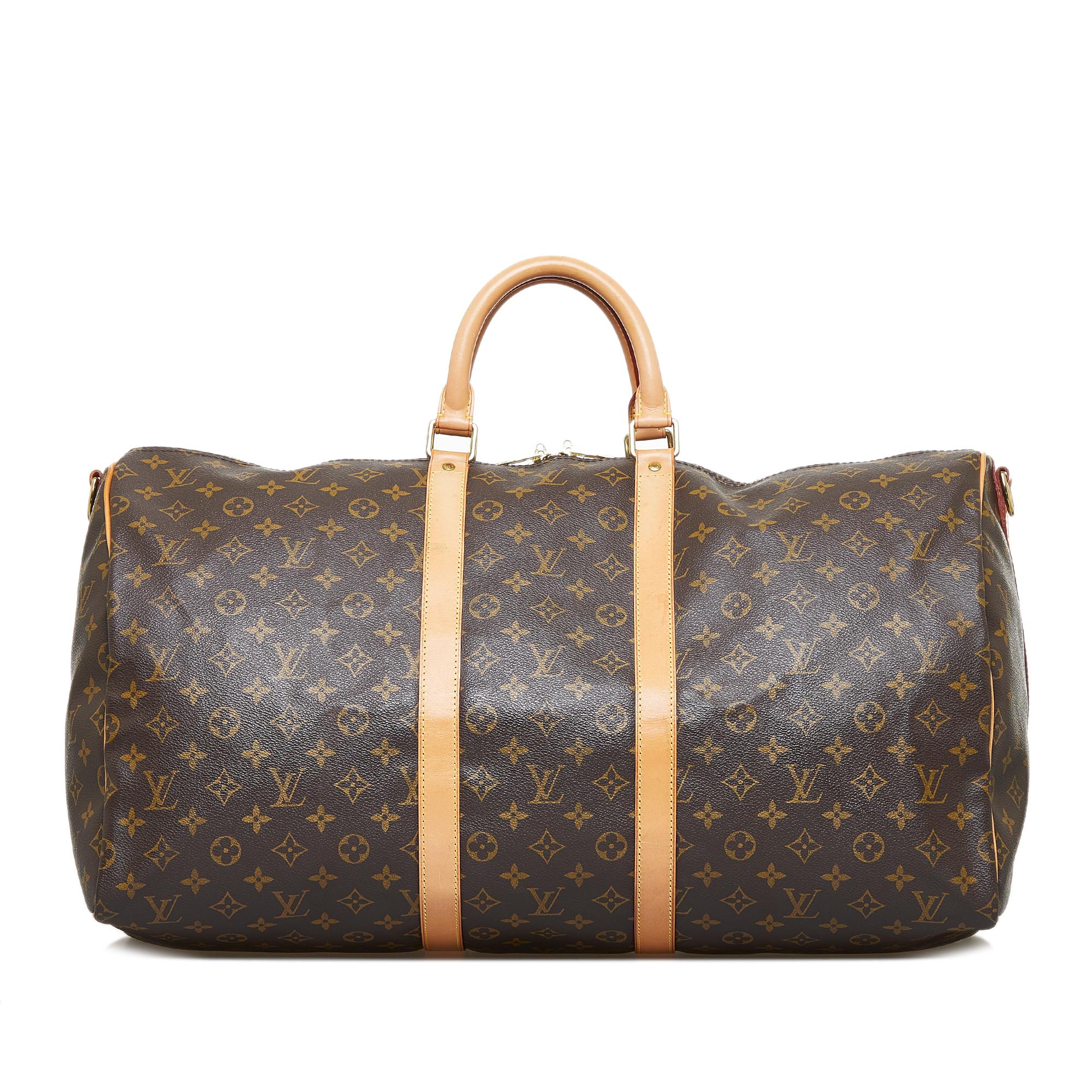 Louis Vuitton Monogram Keepall Bandouliere 55 (SHG-SAmJct)