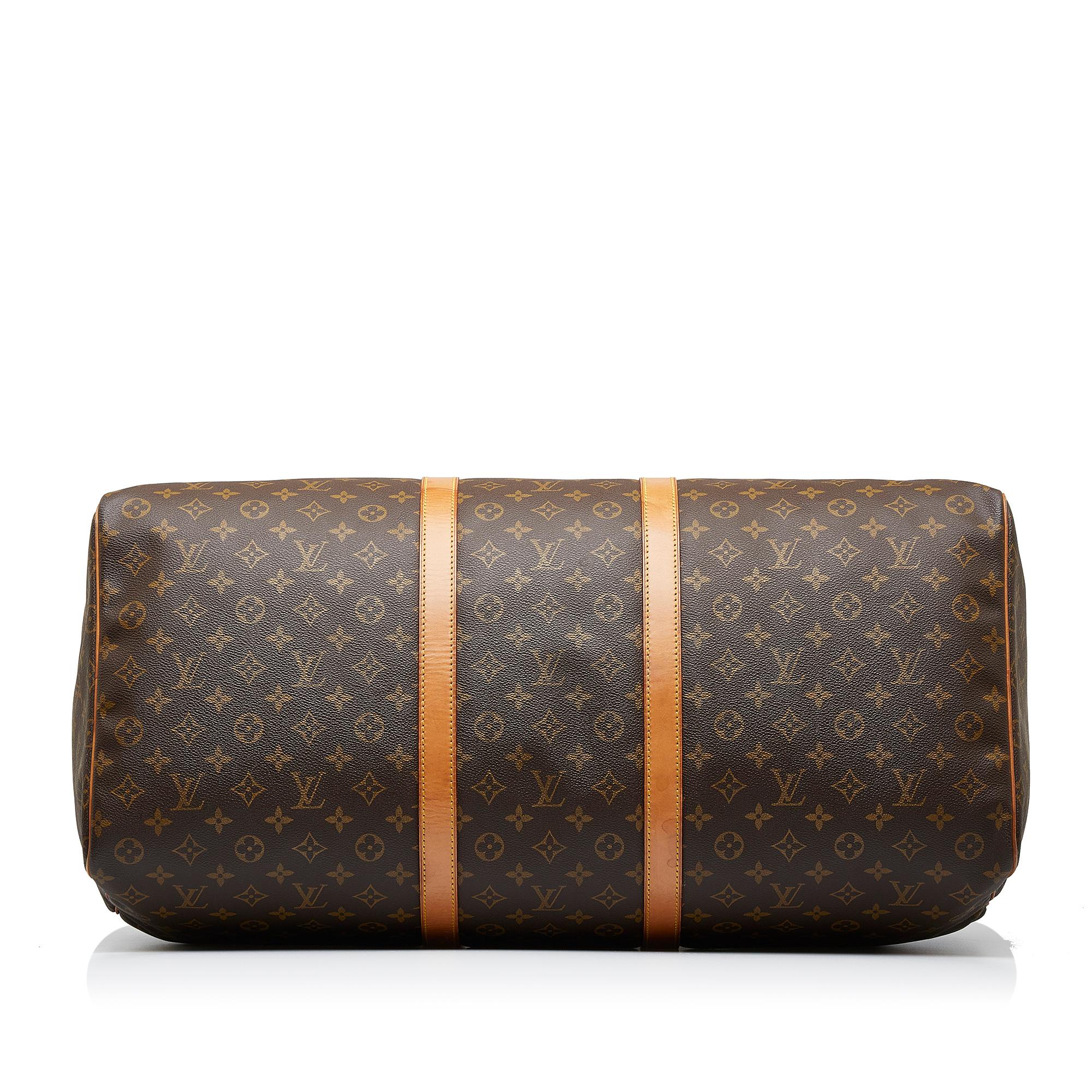 Louis Vuitton Monogram Keepall Bandouliere 55 (SHG-1GvtoF)