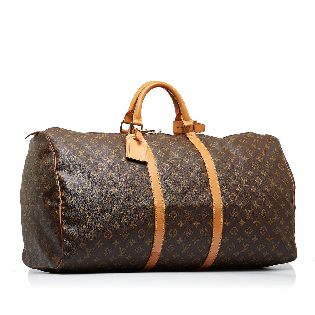 Louis Vuitton Monogram Keepall Bandouliere 55 (SHG-1GvtoF)