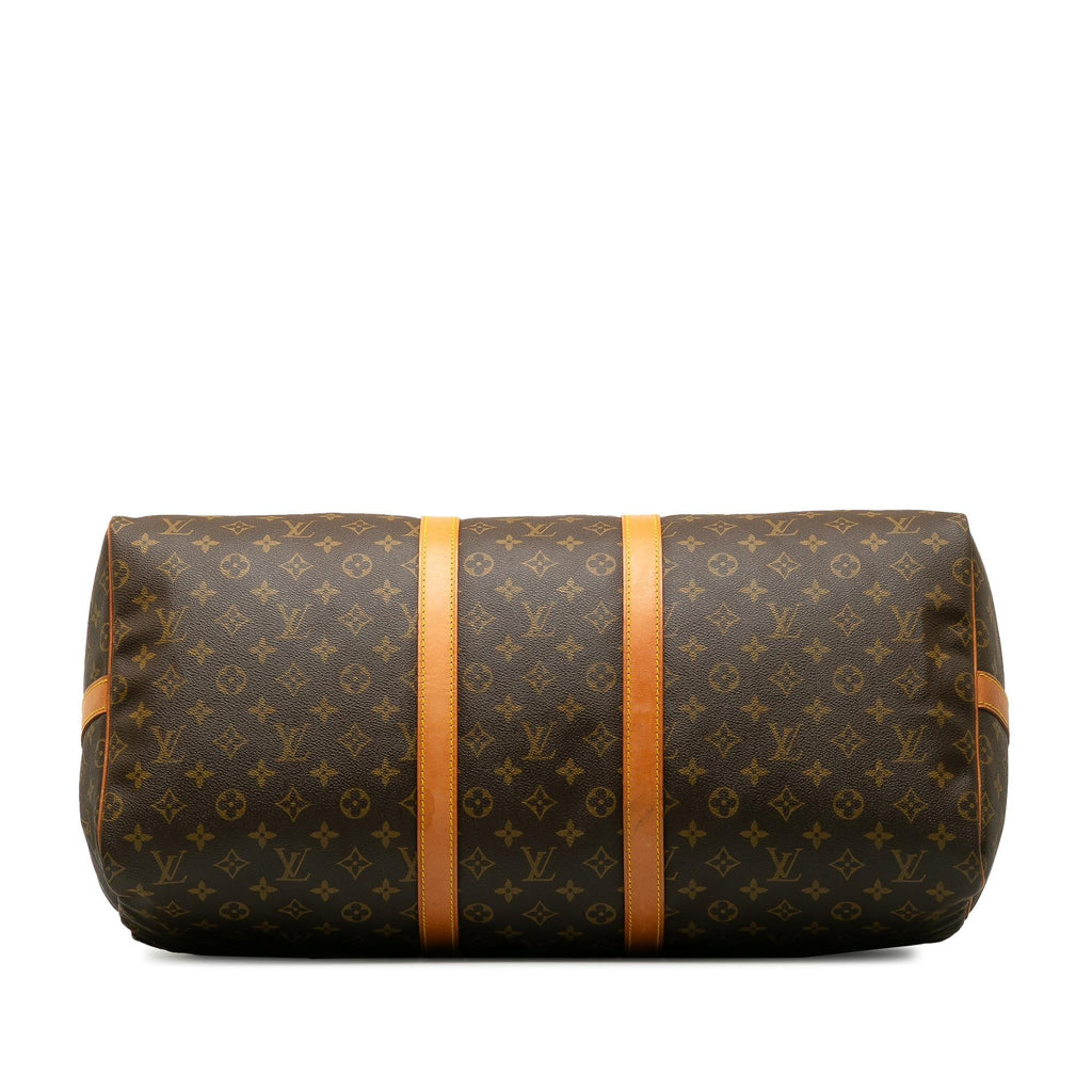 Louis Vuitton Monogram Keepall Bandouliere 55 (SHG-IAsAs7)