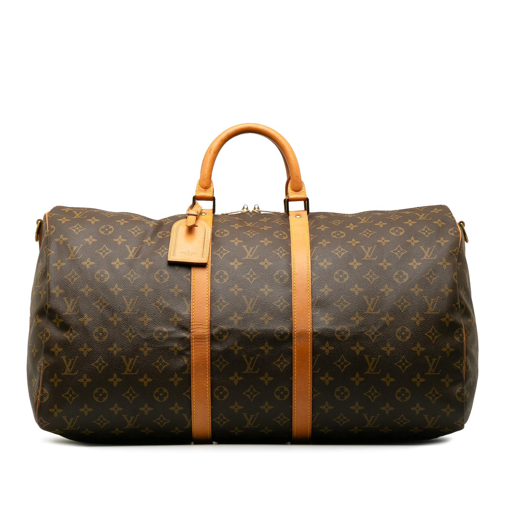 Louis Vuitton Monogram Keepall Bandouliere 55 (SHG-IAsAs7)