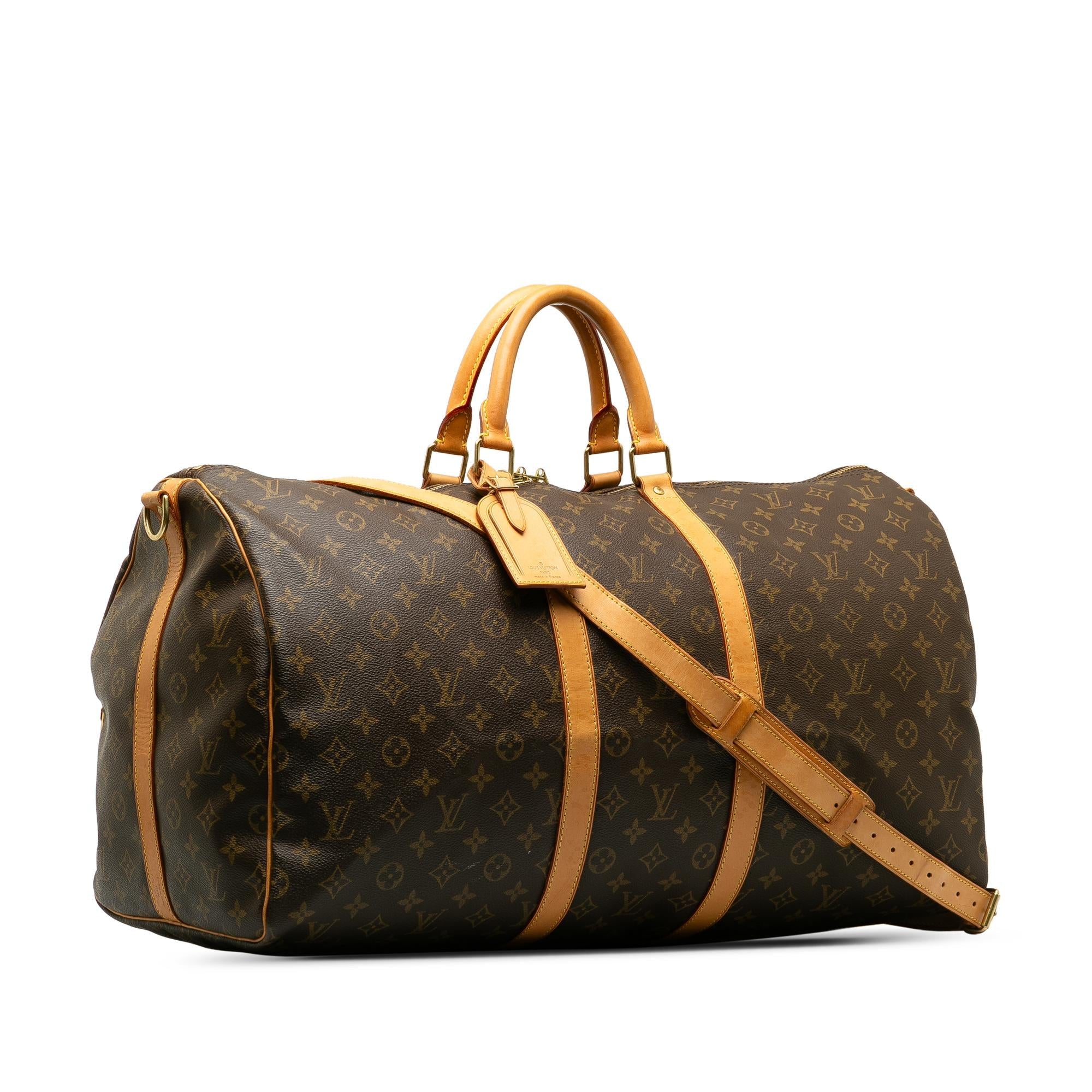 Louis Vuitton Monogram Keepall Bandouliere 55 (SHG-ulnRHl)