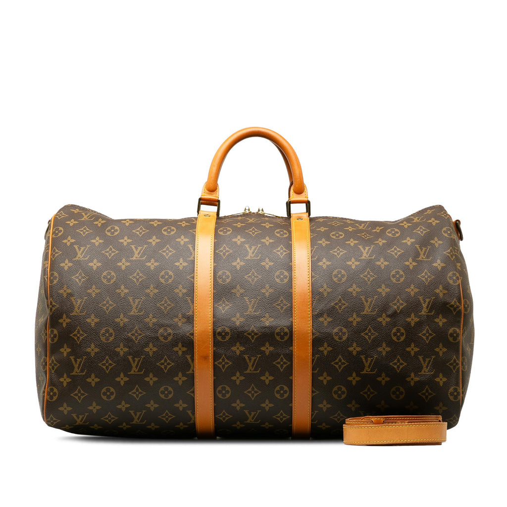 Louis Vuitton Monogram Keepall Bandouliere 55 (SHG-M3yKgU)