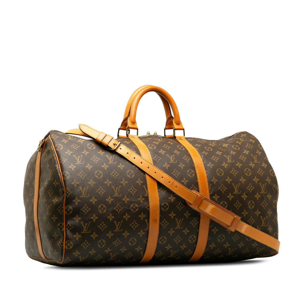 Louis Vuitton Monogram Keepall Bandouliere 55 (SHG-M3yKgU)