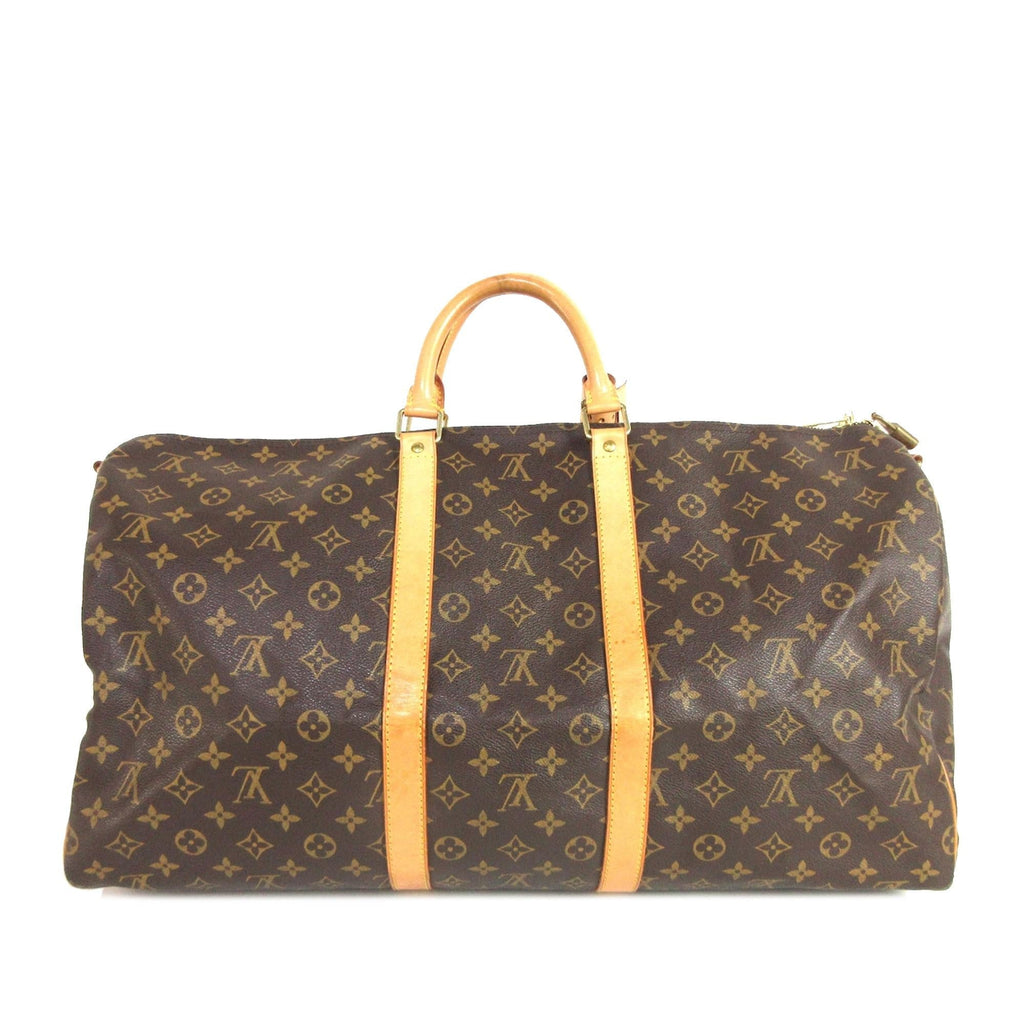 Louis Vuitton Monogram Keepall Bandouliere 55 (SHG-hTiAsJ)
