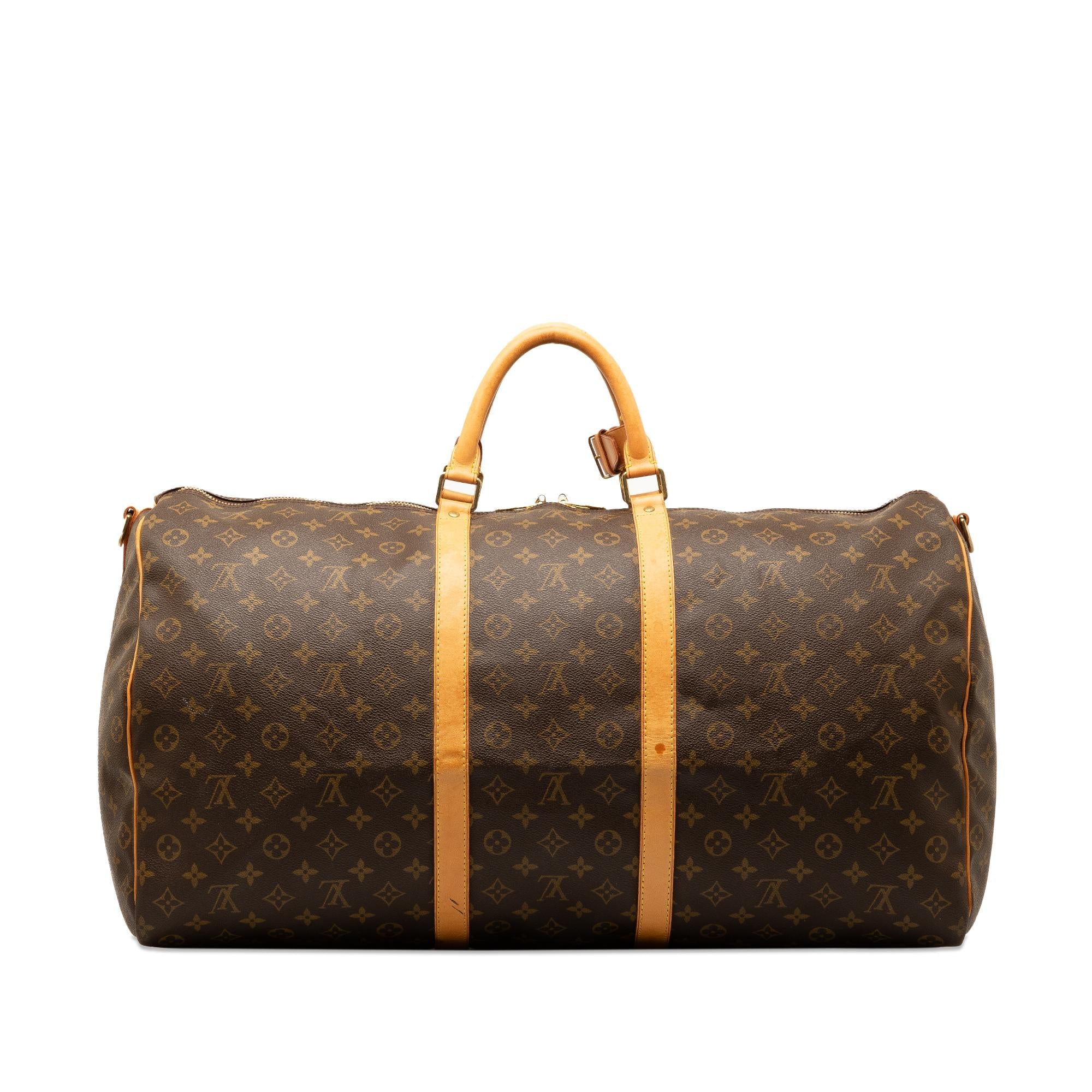 Louis Vuitton Monogram Keepall Bandouliere 55 (SHG-1UR8D0)
