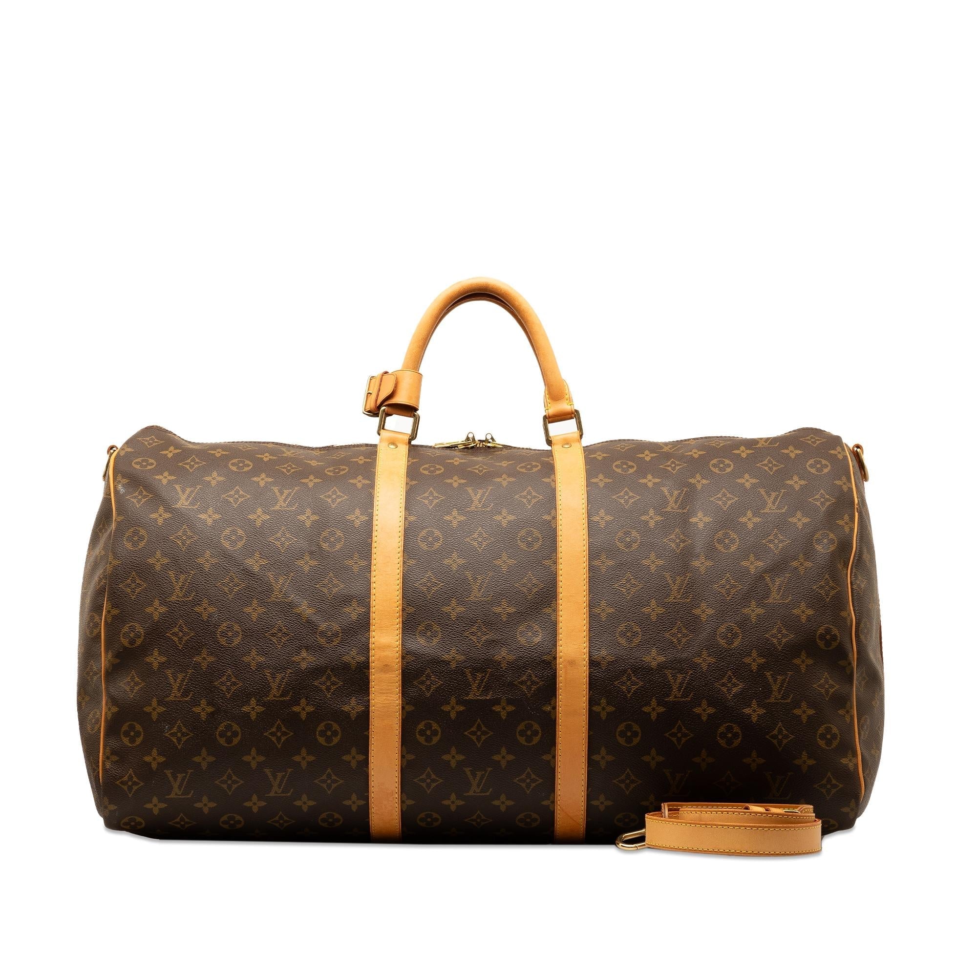 Louis Vuitton Monogram Keepall Bandouliere 55 (SHG-1UR8D0)