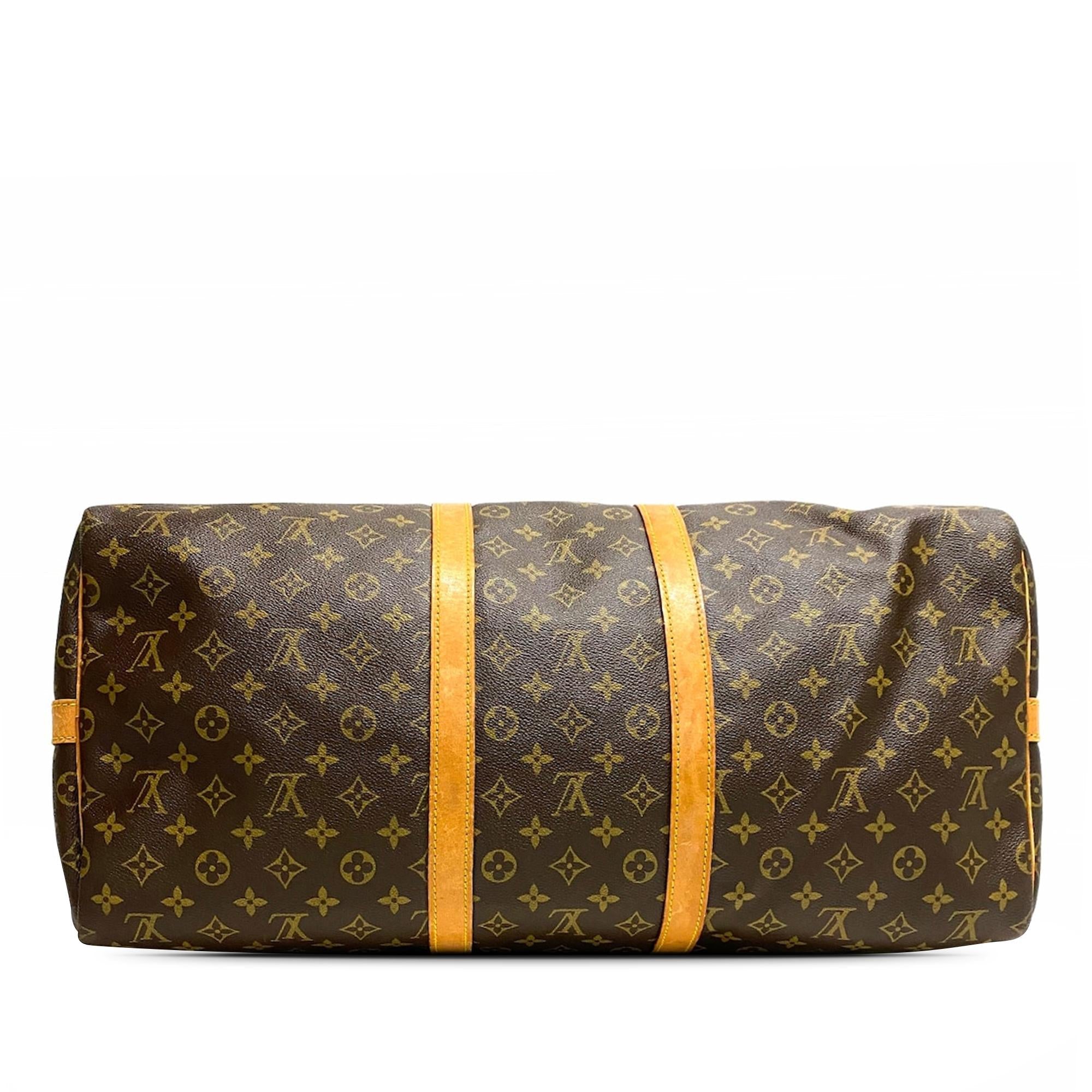 Louis Vuitton Monogram Keepall Bandouliere 55 (SHG-SMJFAd)