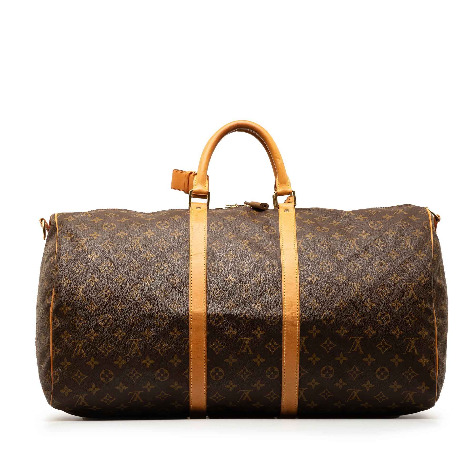 Louis Vuitton Monogram Keepall Bandouliere 55 (SHG-iT9064)