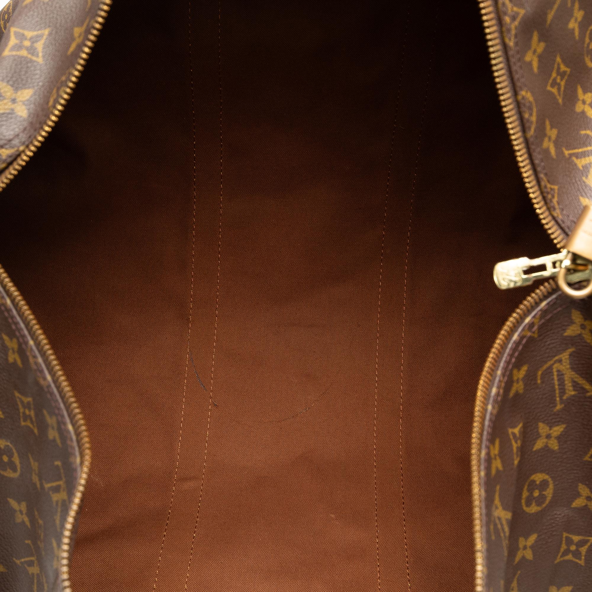 Louis Vuitton Monogram Keepall Bandouliere 55 (SHG-iT9064)